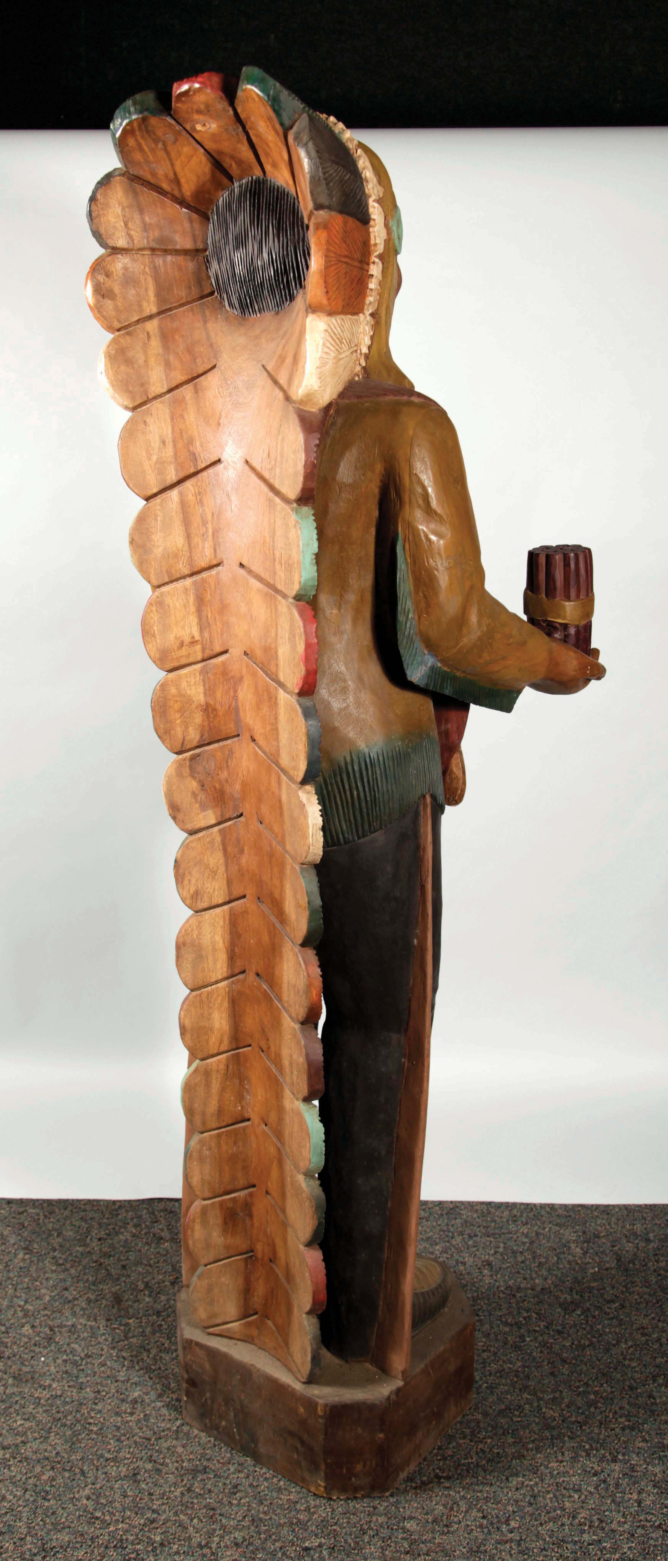 Lot Detail CARVED WOOD CIGAR STORE INDIAN.