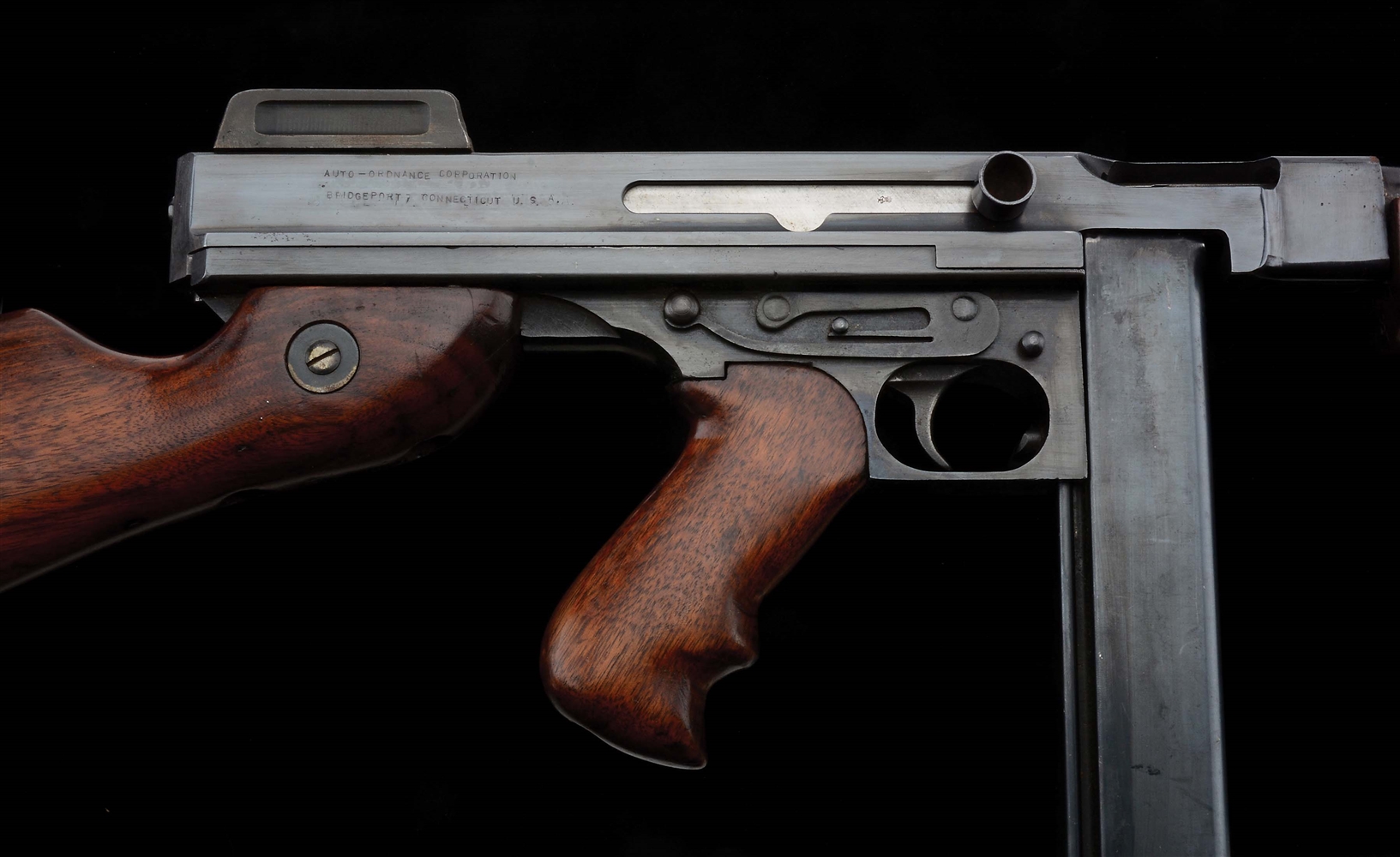 Lot Detail (N) AUTO ORDNANCE THOMPSON M1A1 MACHINE GUN AS REACTIVATED BY MARANA ARMS (FULLY