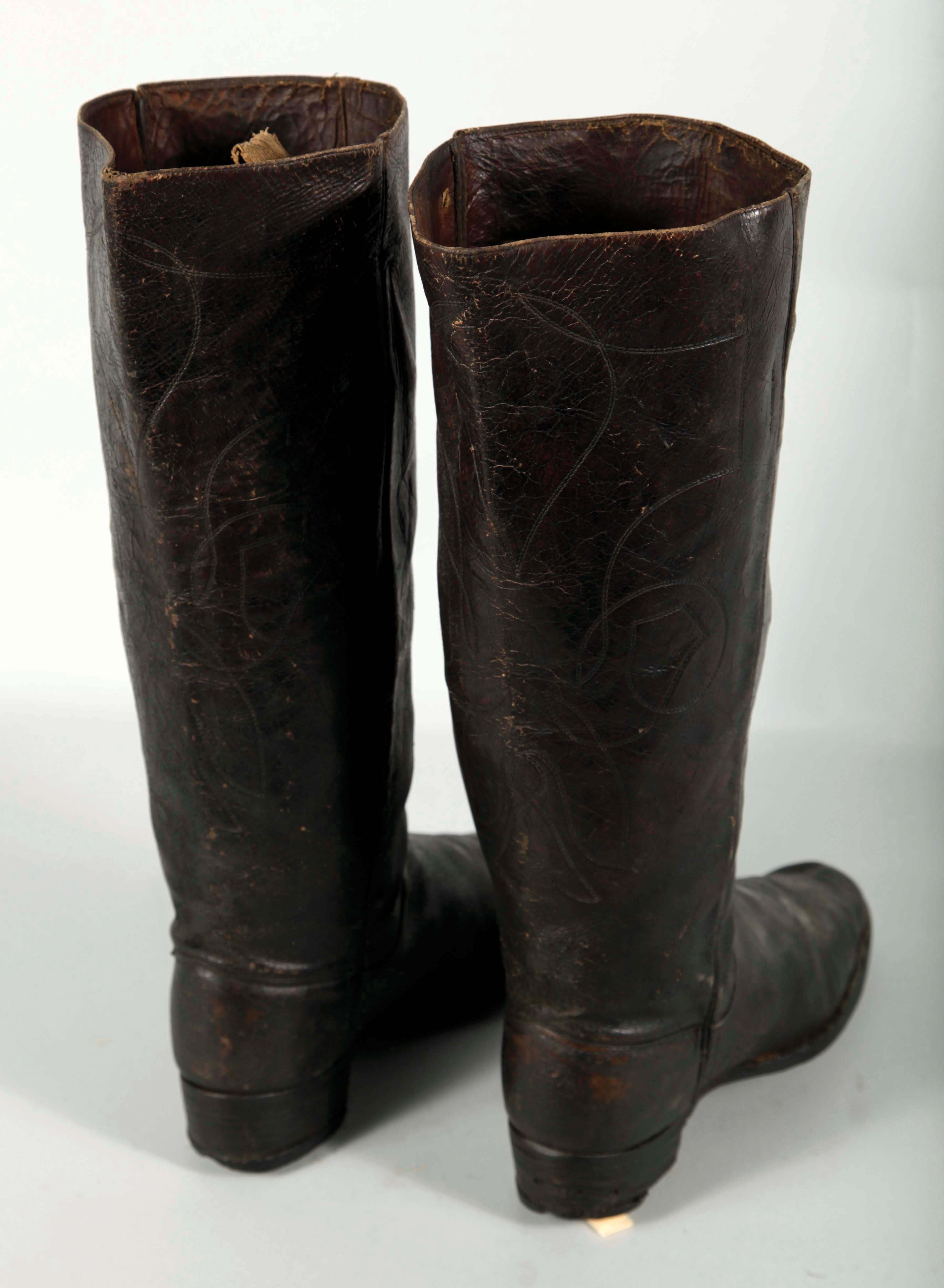 Lot Detail EARLY STOVEPIPE BOOTS.