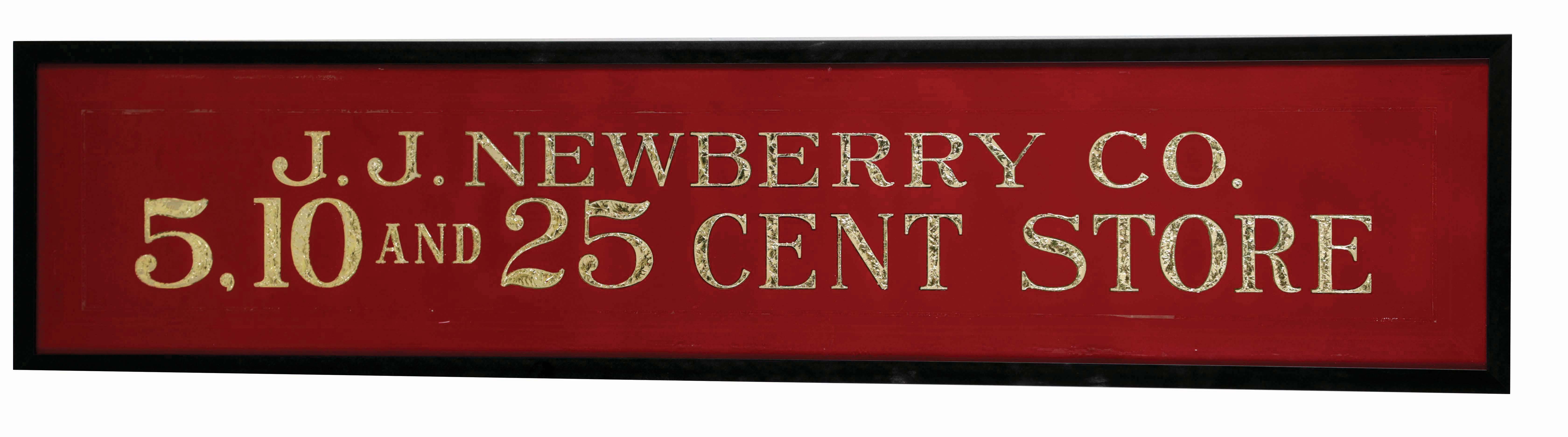 Lot Detail BEAUTIFUL J.J. NEWBERRY CO. GENERAL STORE SIGN.