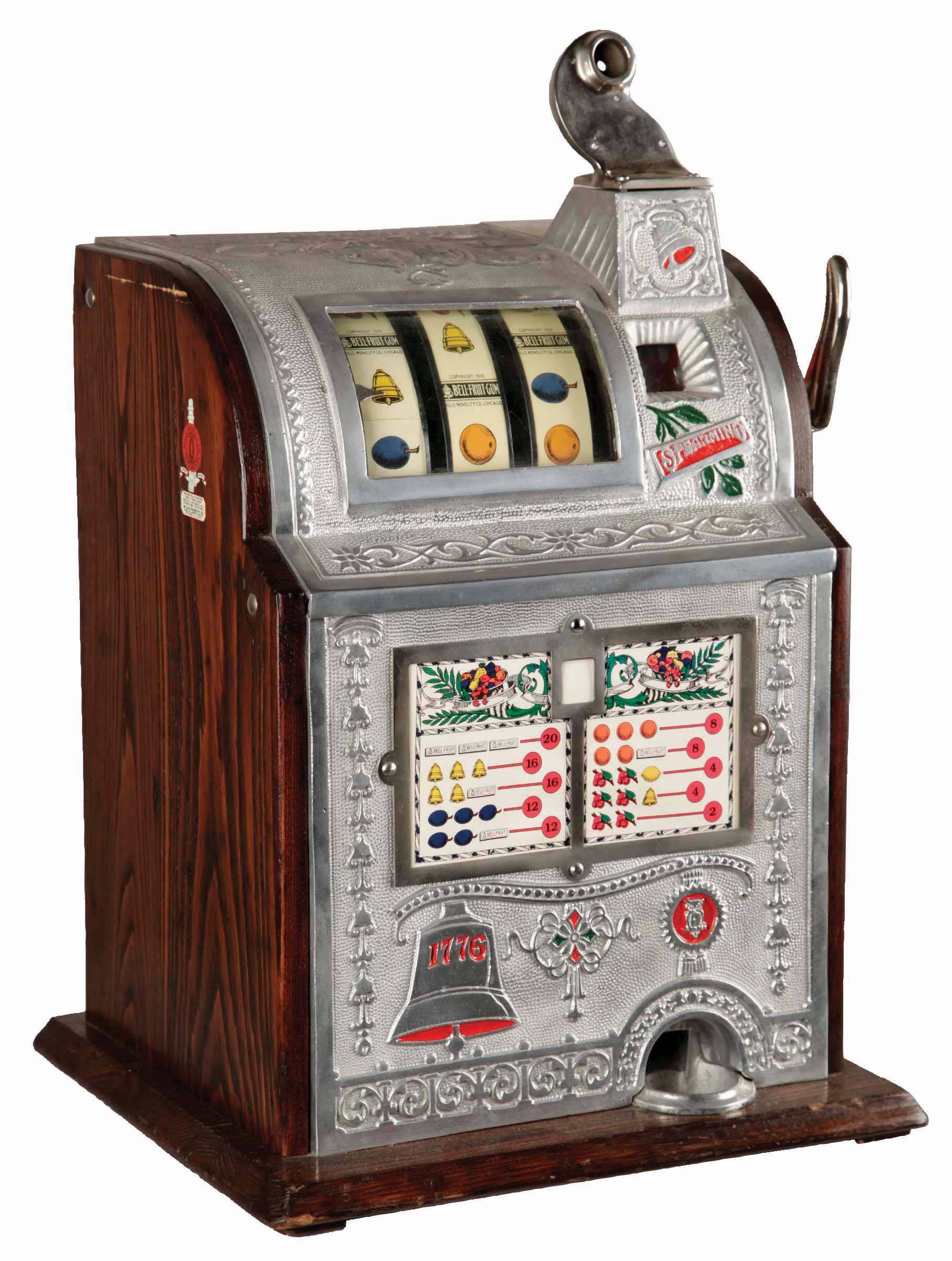 **5¢ Mills Novelty Co. Liberty Bell Slot Machine. auctions & price