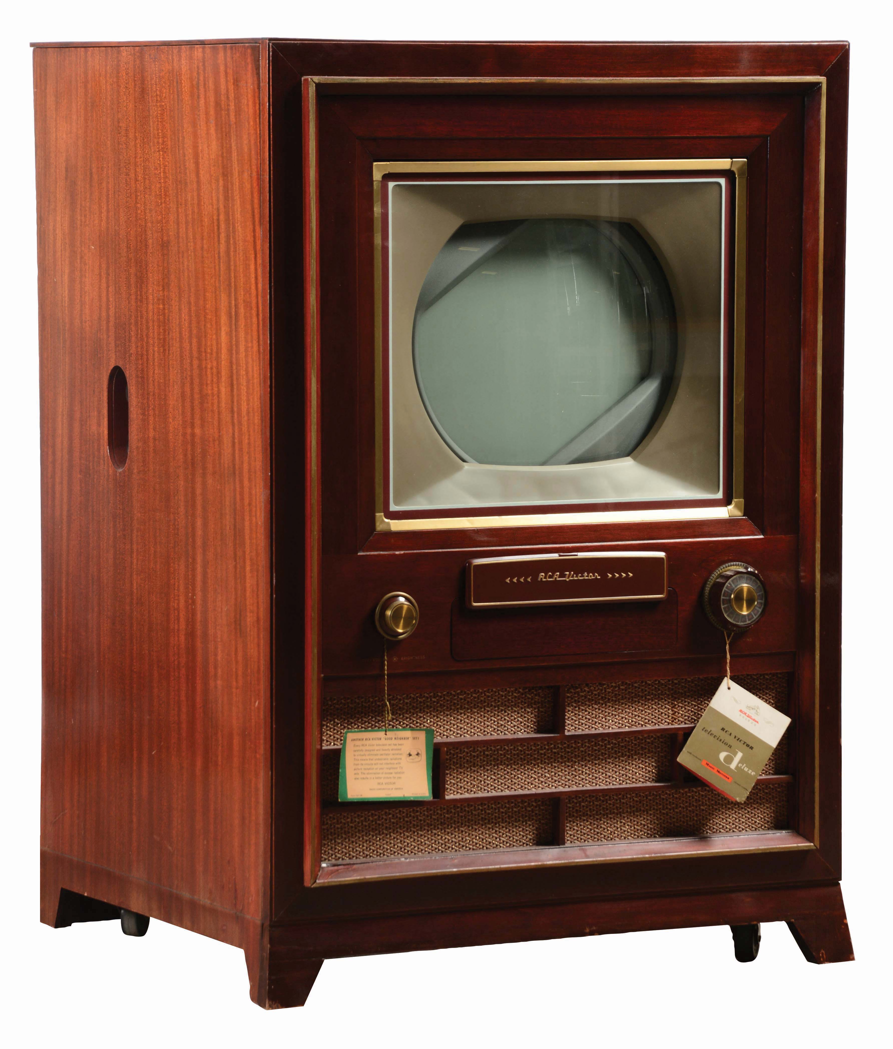 Lot Detail RCA VICTOR CONSOLE MODEL CT100 COLOR TELEVISION RECEIVER.