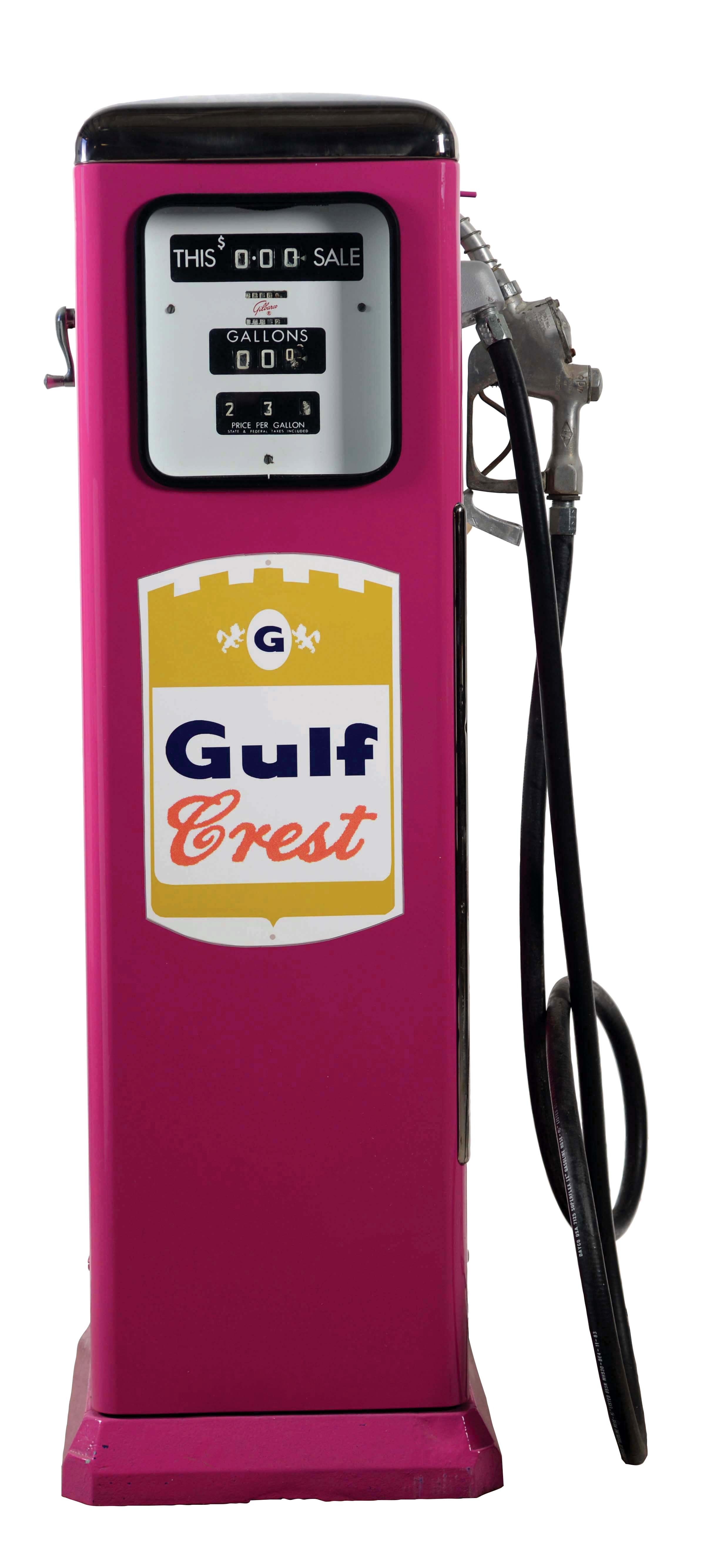 Gilbarco Calco Meter Gas Pump Restored In Texaco Gasoline with Restored