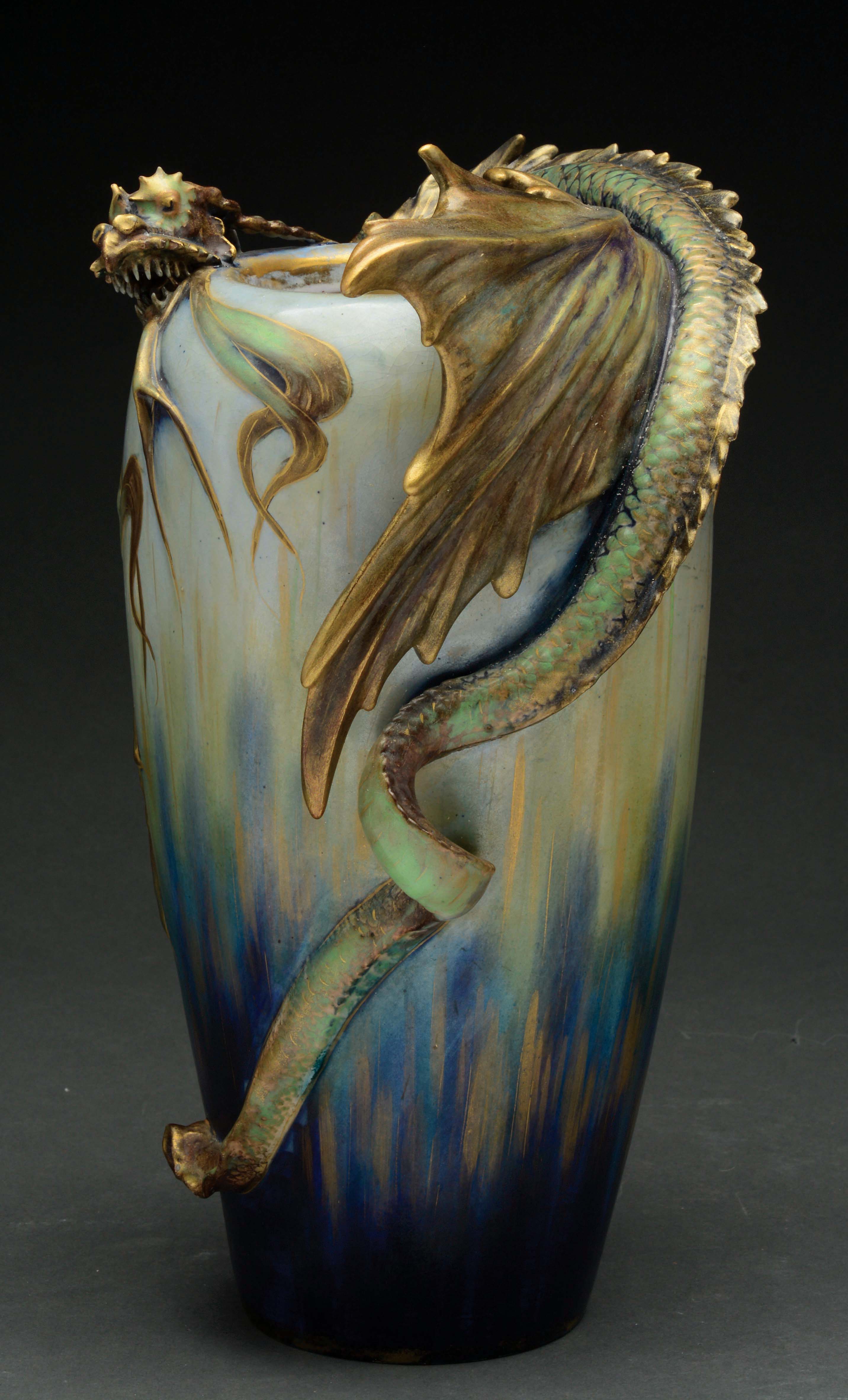 Lot Detail AMPHORA DRAGON VASE.