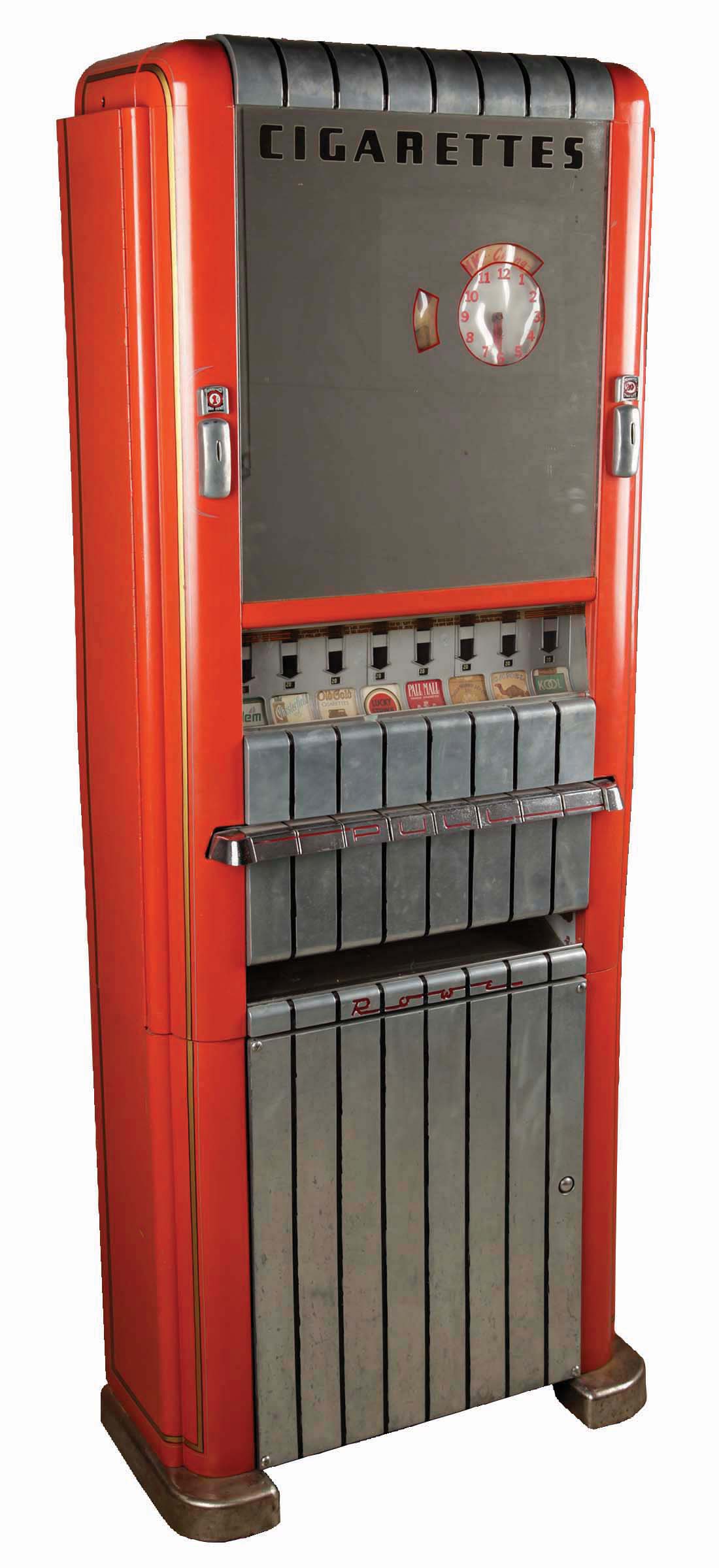 Lot Detail 1¢ ROWE PRESIDENT CIGARETTE VENDING MACHINE.