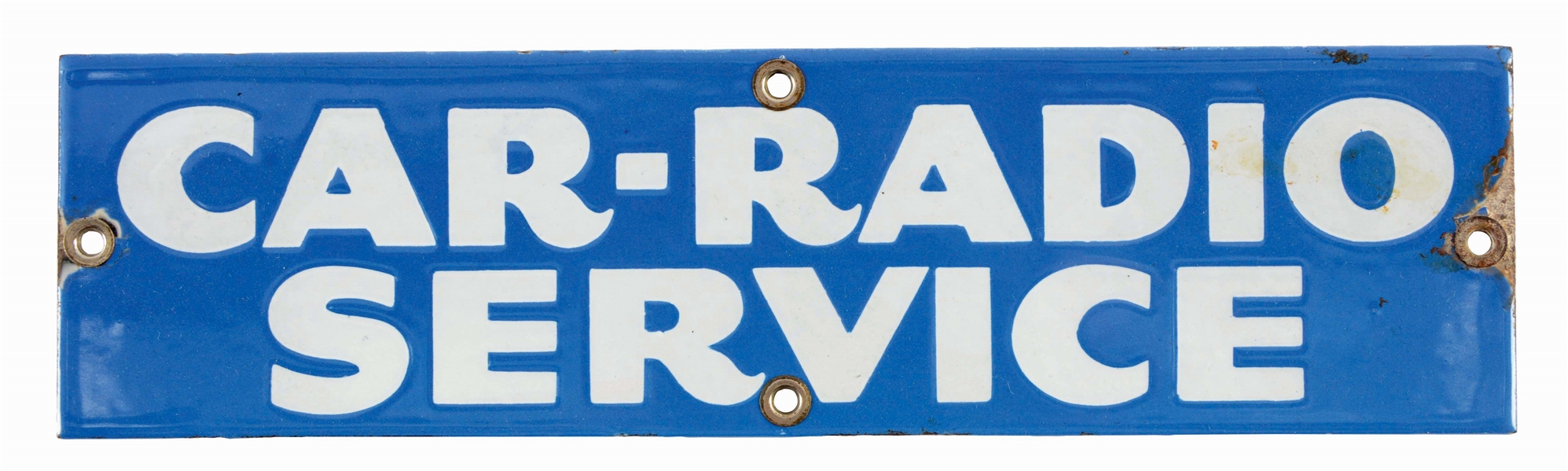 Lot Detail CAR RADIO SERVICE PORCELAIN SIGN.