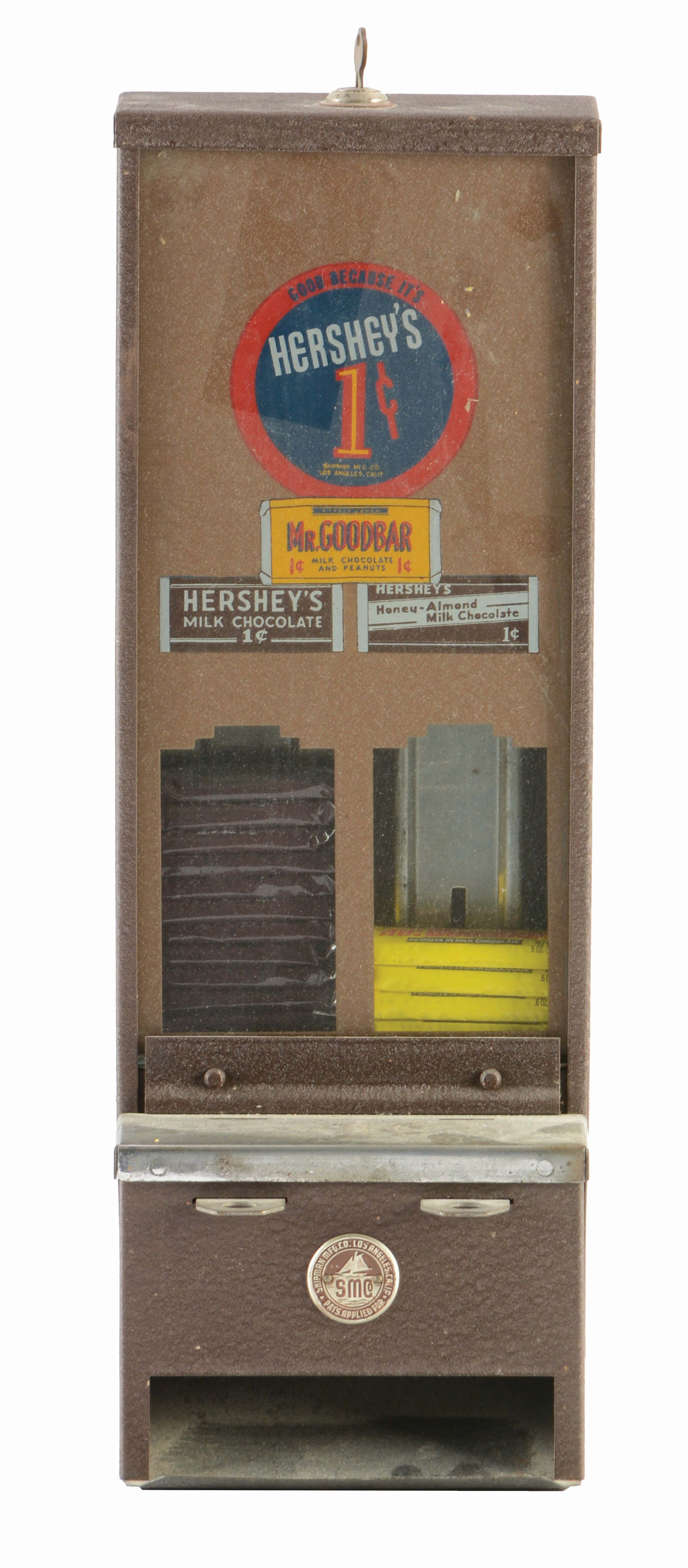 Lot Detail HERSHEY CHOCOLATE COIN OPERATED CANDY DISPENSER.