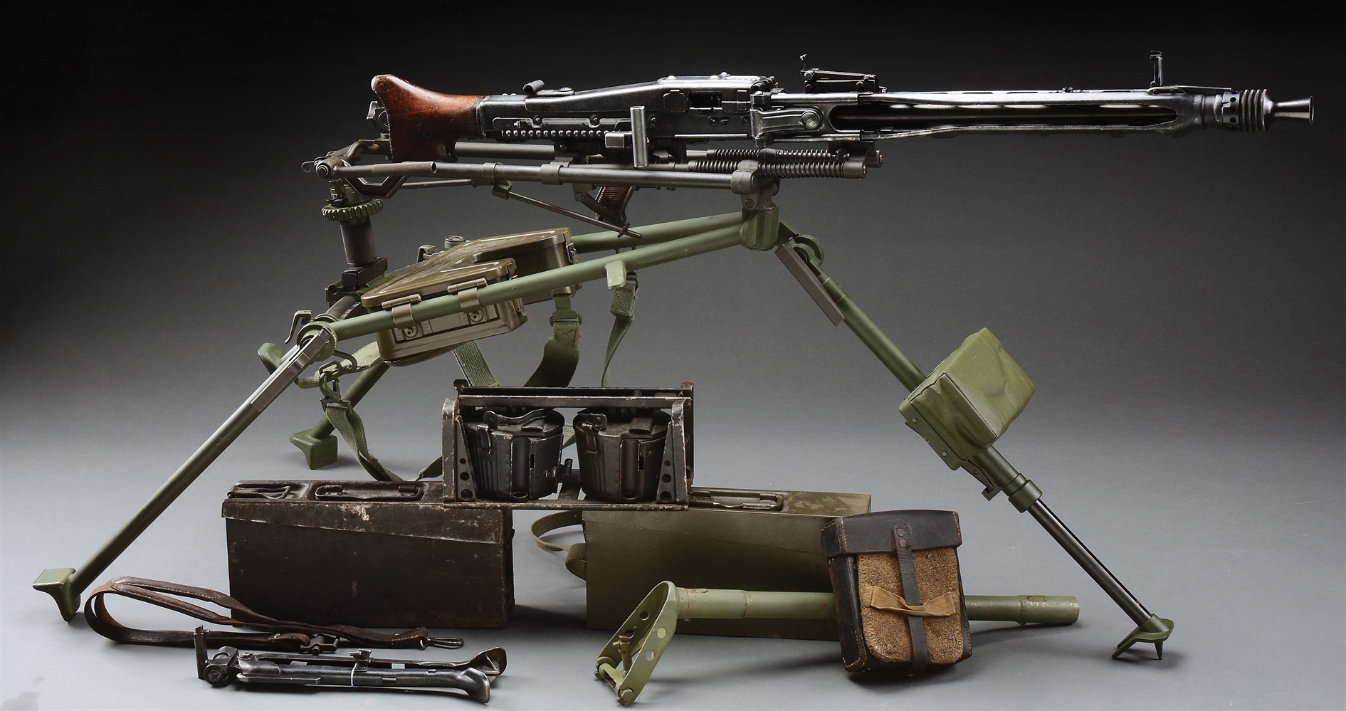 Lot Detail (N) ICONIC WORLD WAR II GERMAN MG42 MACHINE GUN WITH TWO