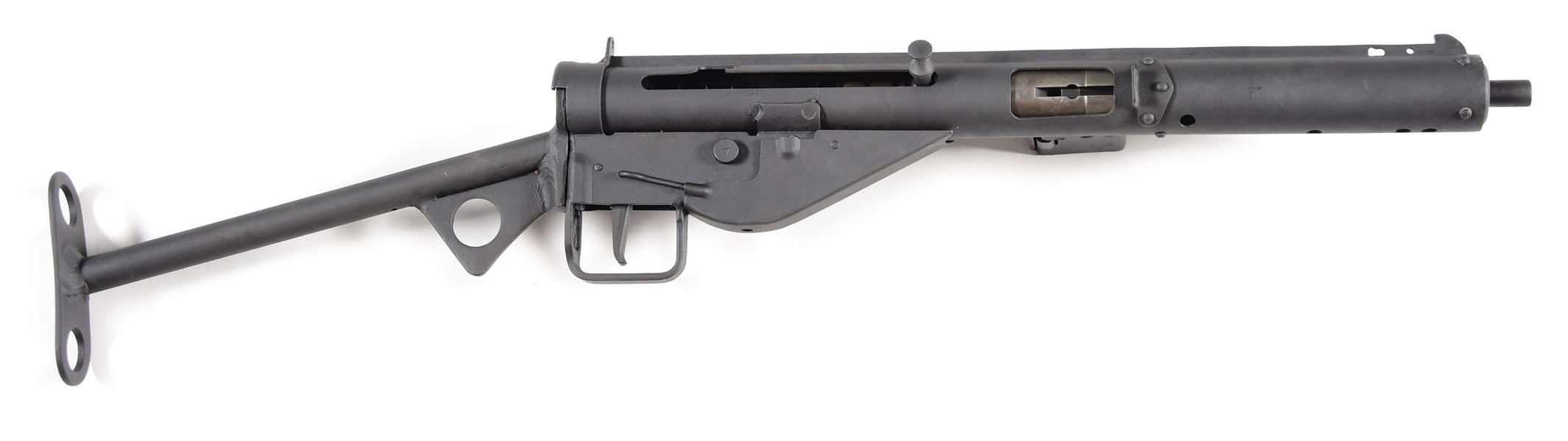 Fine refinished British Line Brothers manufactured Sten MK III machine