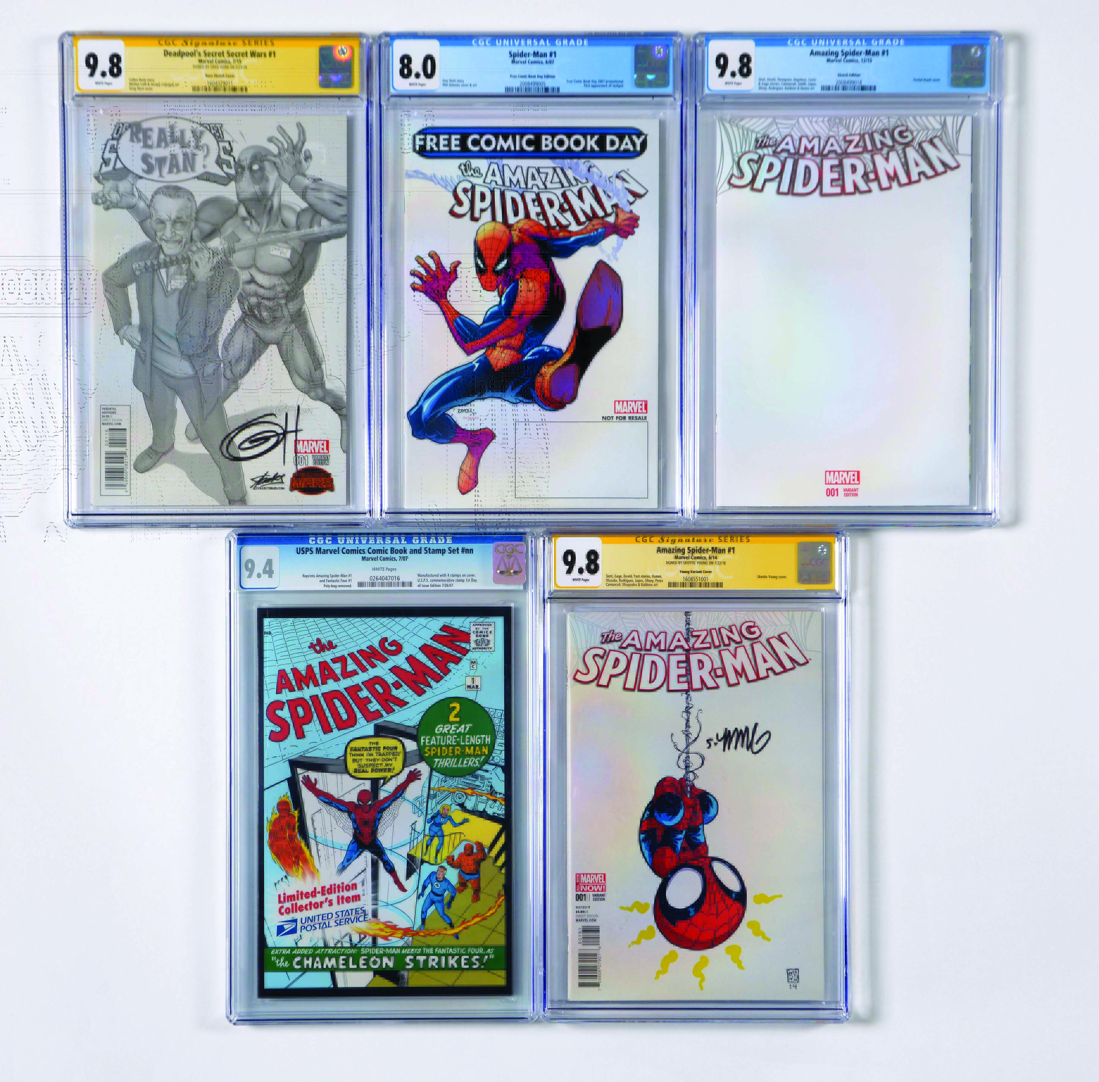 Lot Detail LOT OF 10 GRADED CONTEMPORARY COMIC BOOKS.