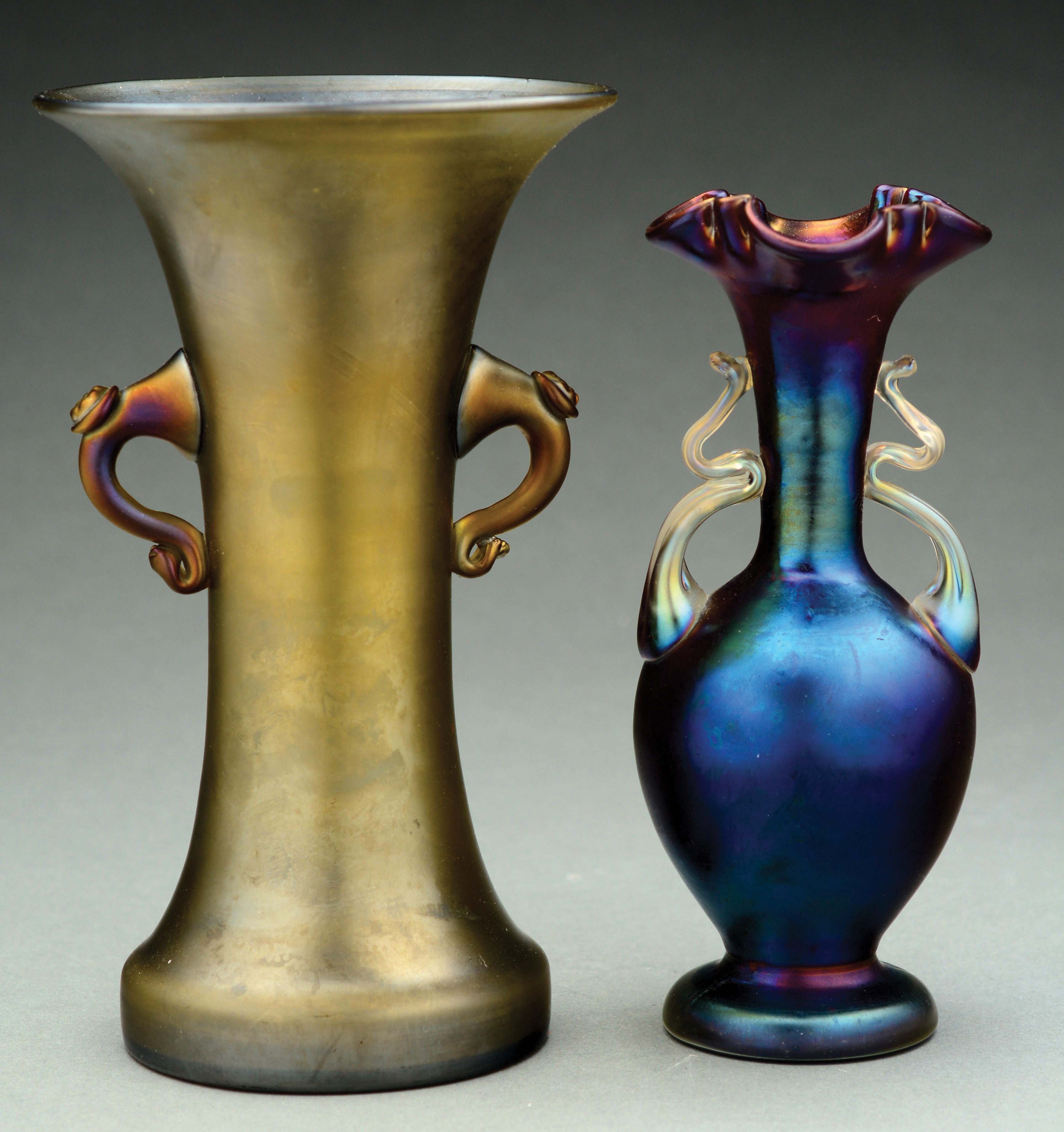 Lot Detail TWO LOETZ ART GLASS VASES.