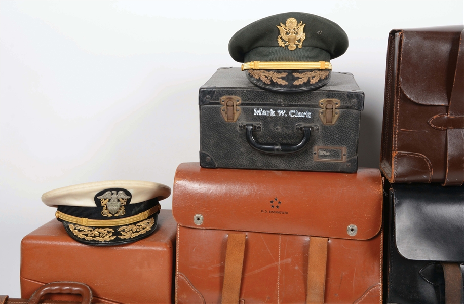 Lot Detail LOT OF 13 US MILITARY BRIEFCASES AND CAPS WITH SPURIOUS