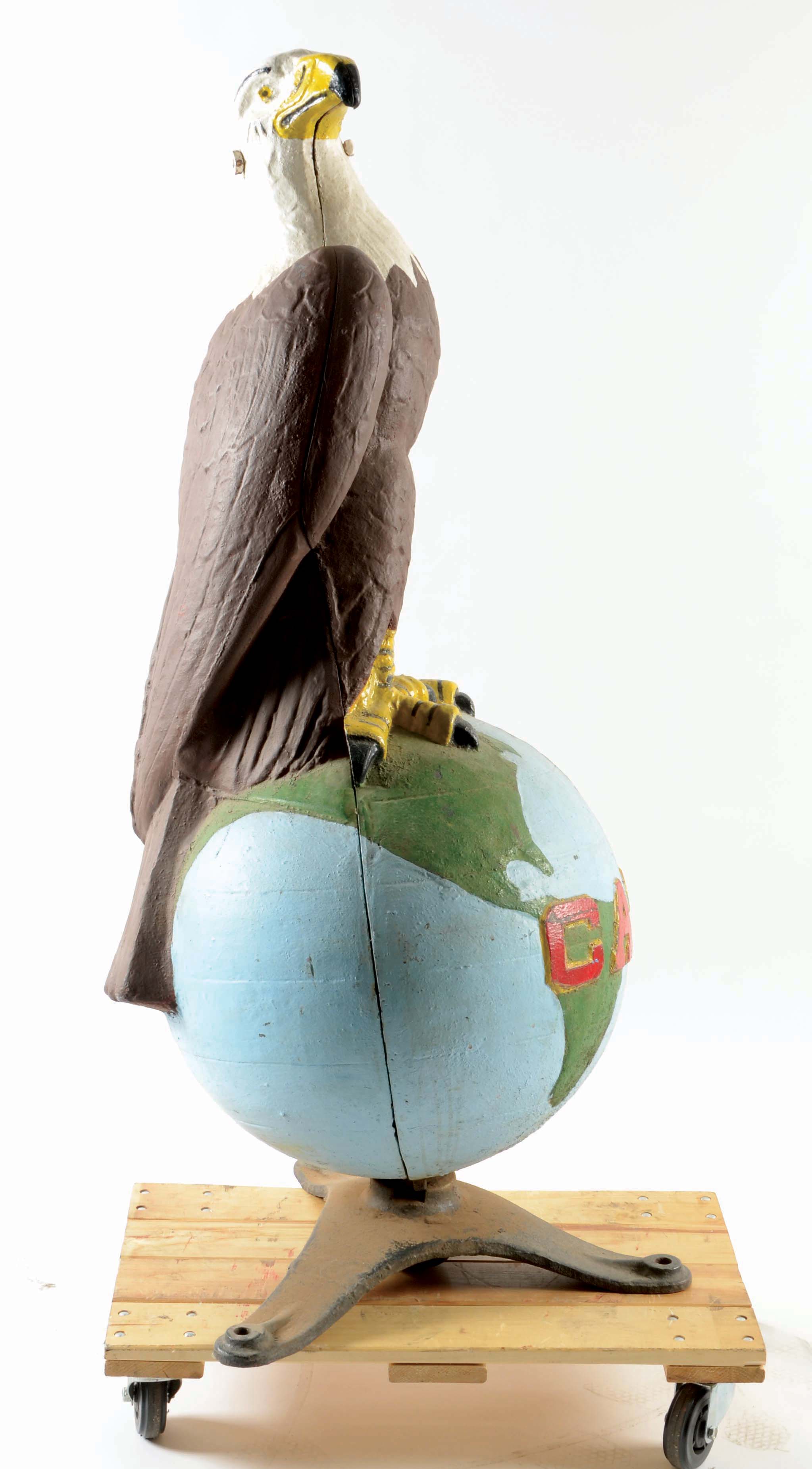 Lot Detail LARGE CASE EAGLE TRACTORS CAST IRON DEALERSHIP STATUE.