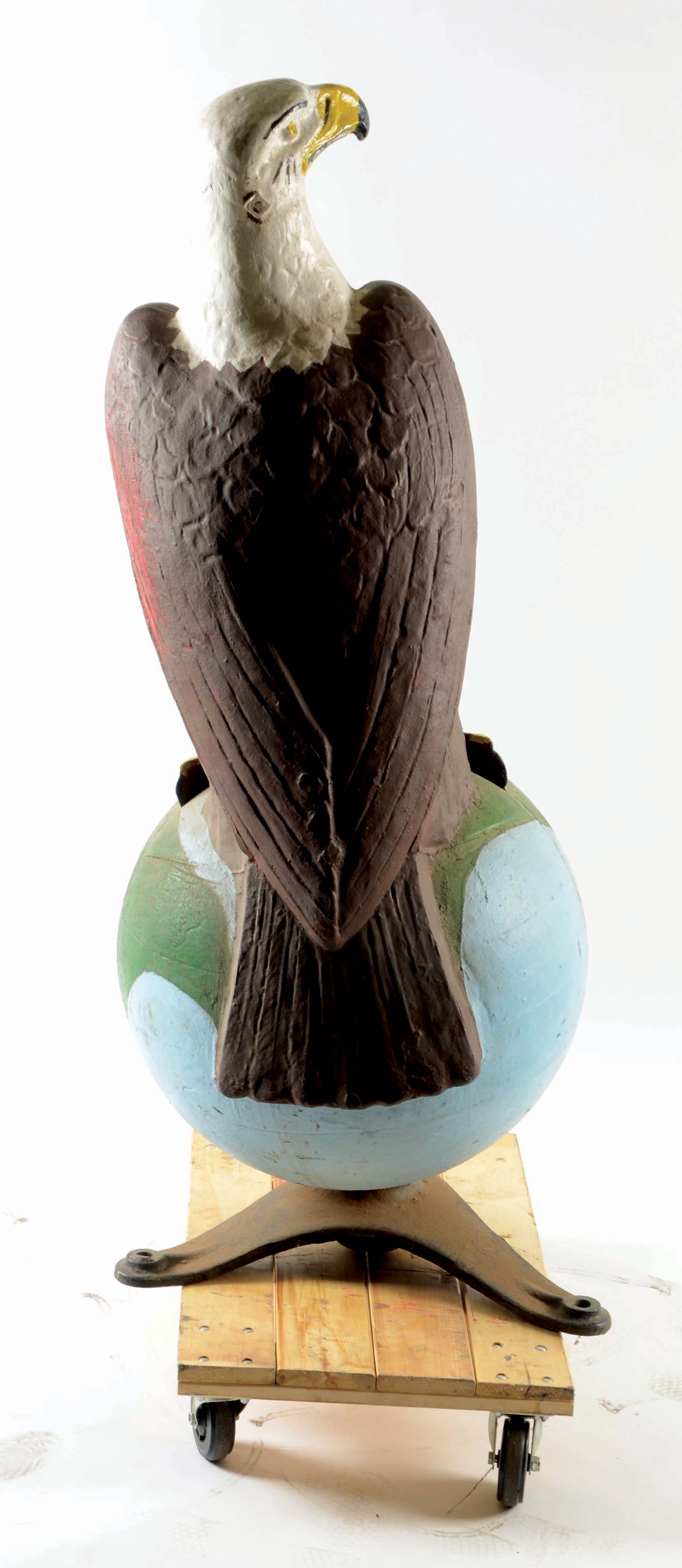 Lot Detail LARGE CASE EAGLE TRACTORS CAST IRON DEALERSHIP STATUE.