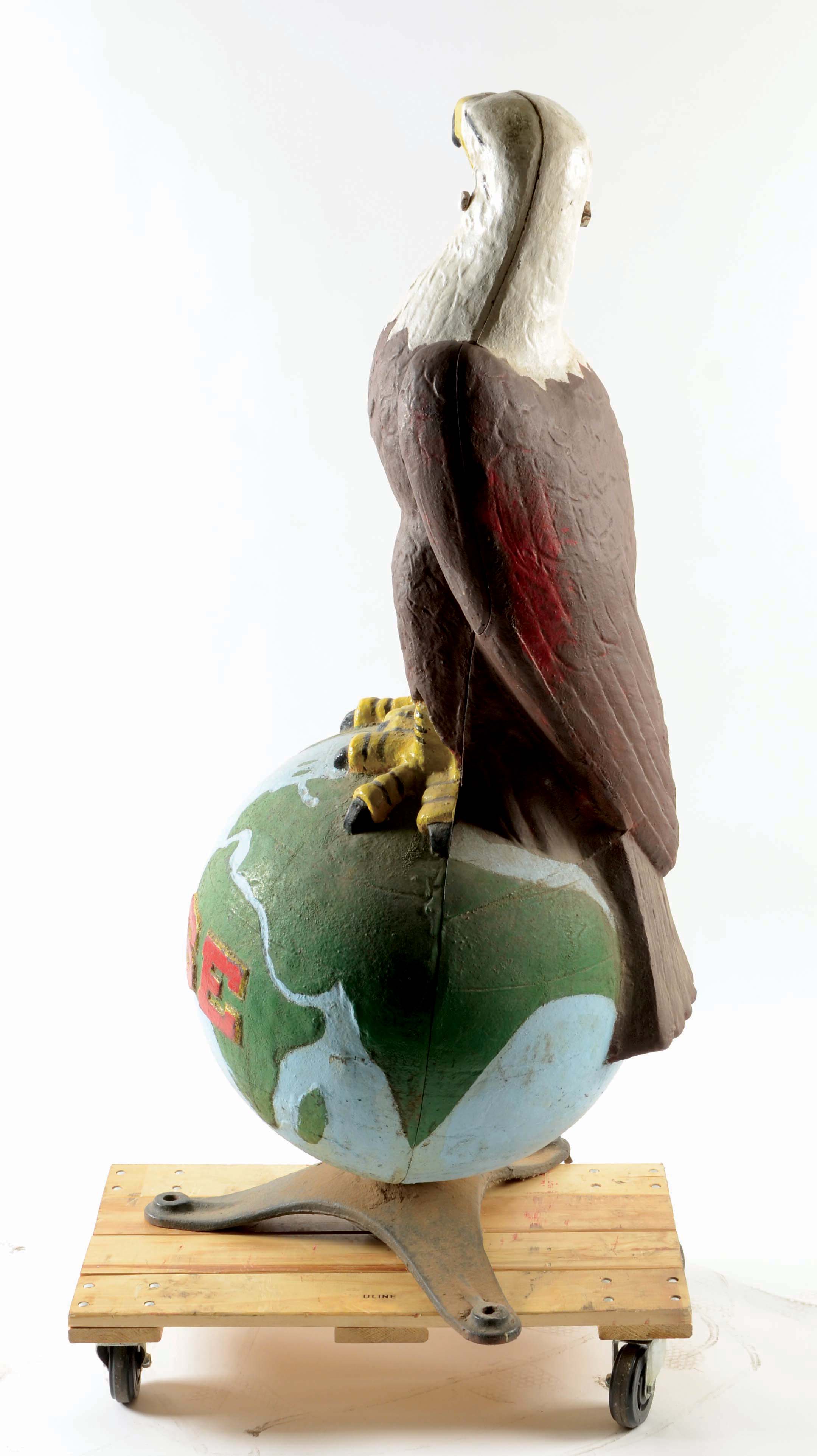 Lot Detail LARGE CASE EAGLE TRACTORS CAST IRON DEALERSHIP STATUE.