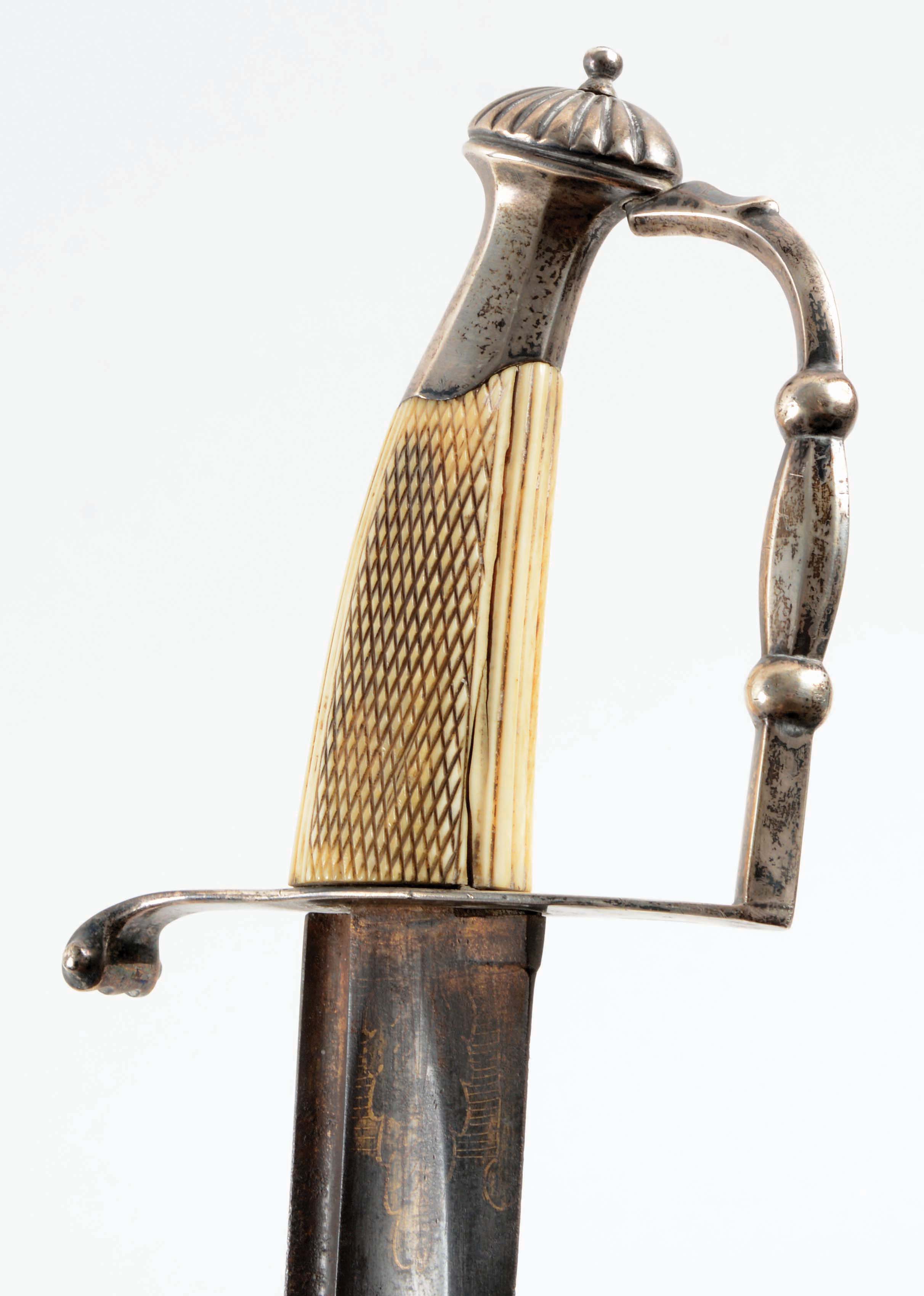 Lot Detail SILVER HILTED "AMERICAN LIGHT HORSE" OFFICER'S SABER.