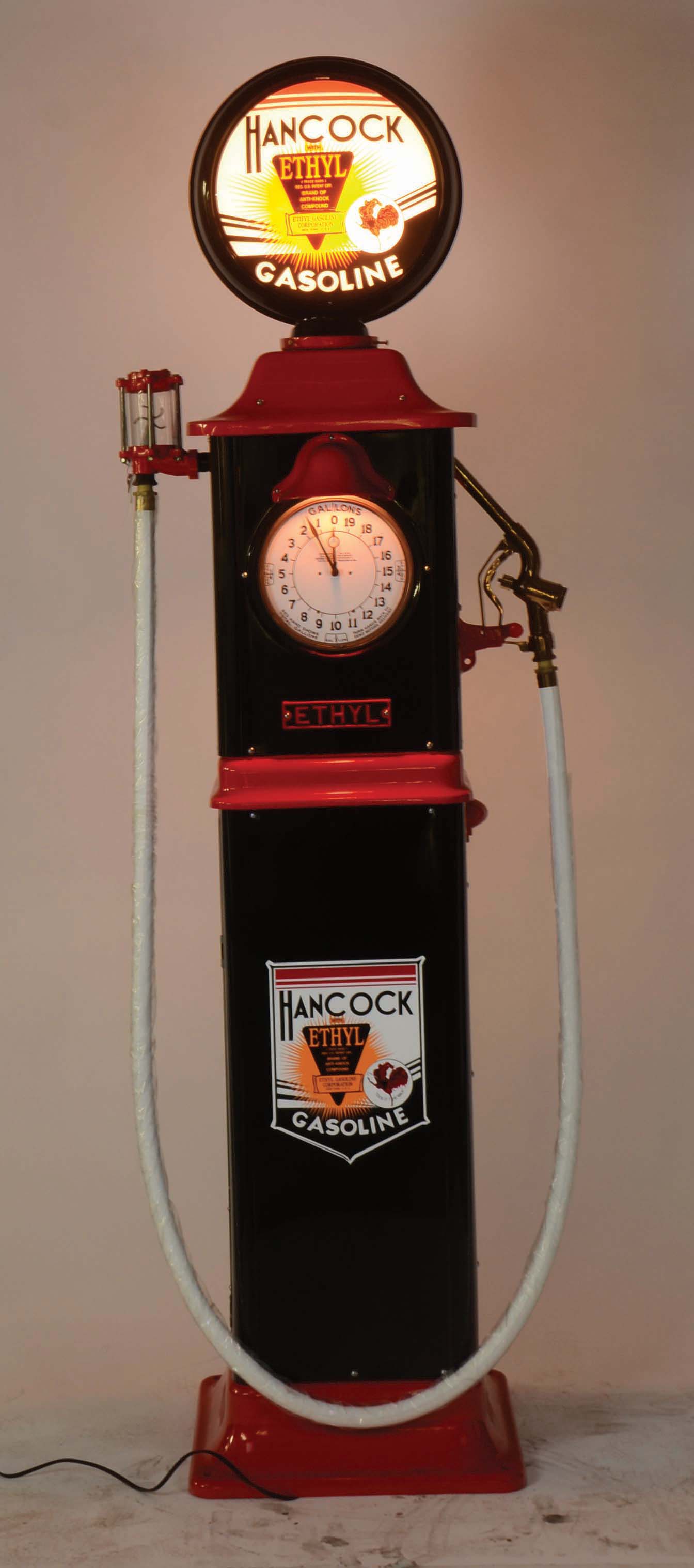 Lot Detail OUTSTANDING ERIE 753 CLOCK FACE GAS PUMP RESTORED IN