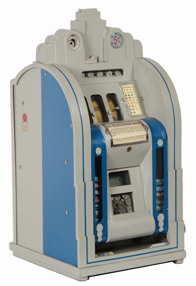 Lot Detail 5¢ MILLS VENDER FRONT EXTRAORDINARY SLOT MACHINE.