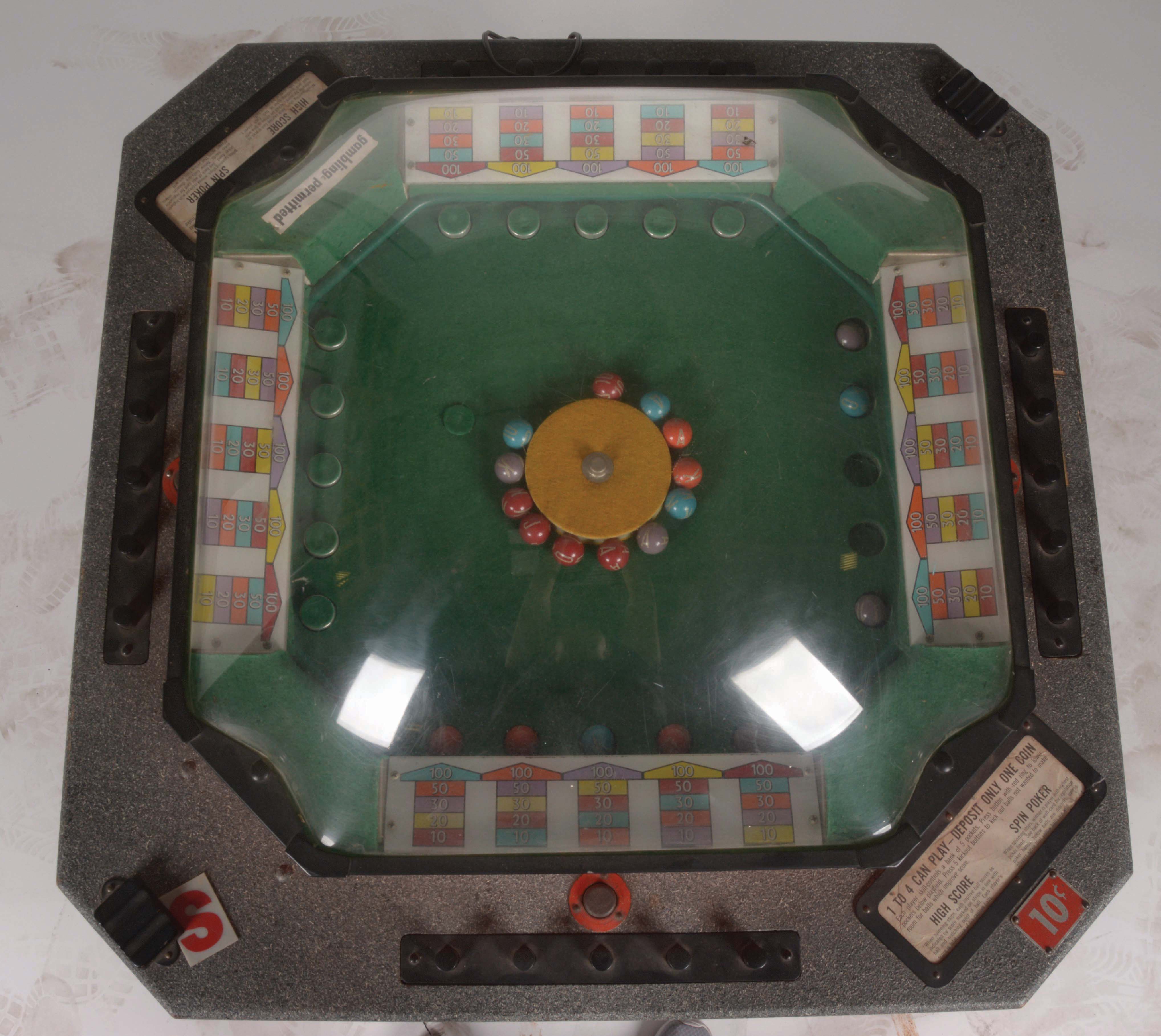 Lot Detail 10¢ BALLY SPINNER ARCADE GAME.