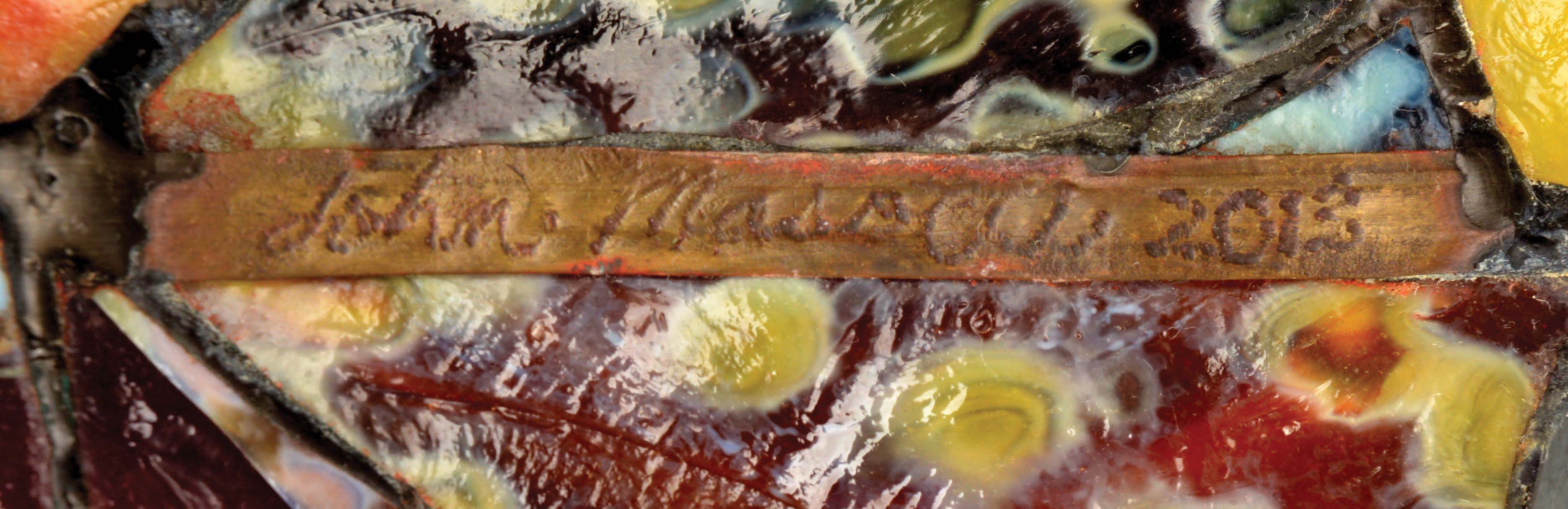 Lot Detail CONTEMPORARY LEADED LAMP BY SOMERS STAINED GLASS.