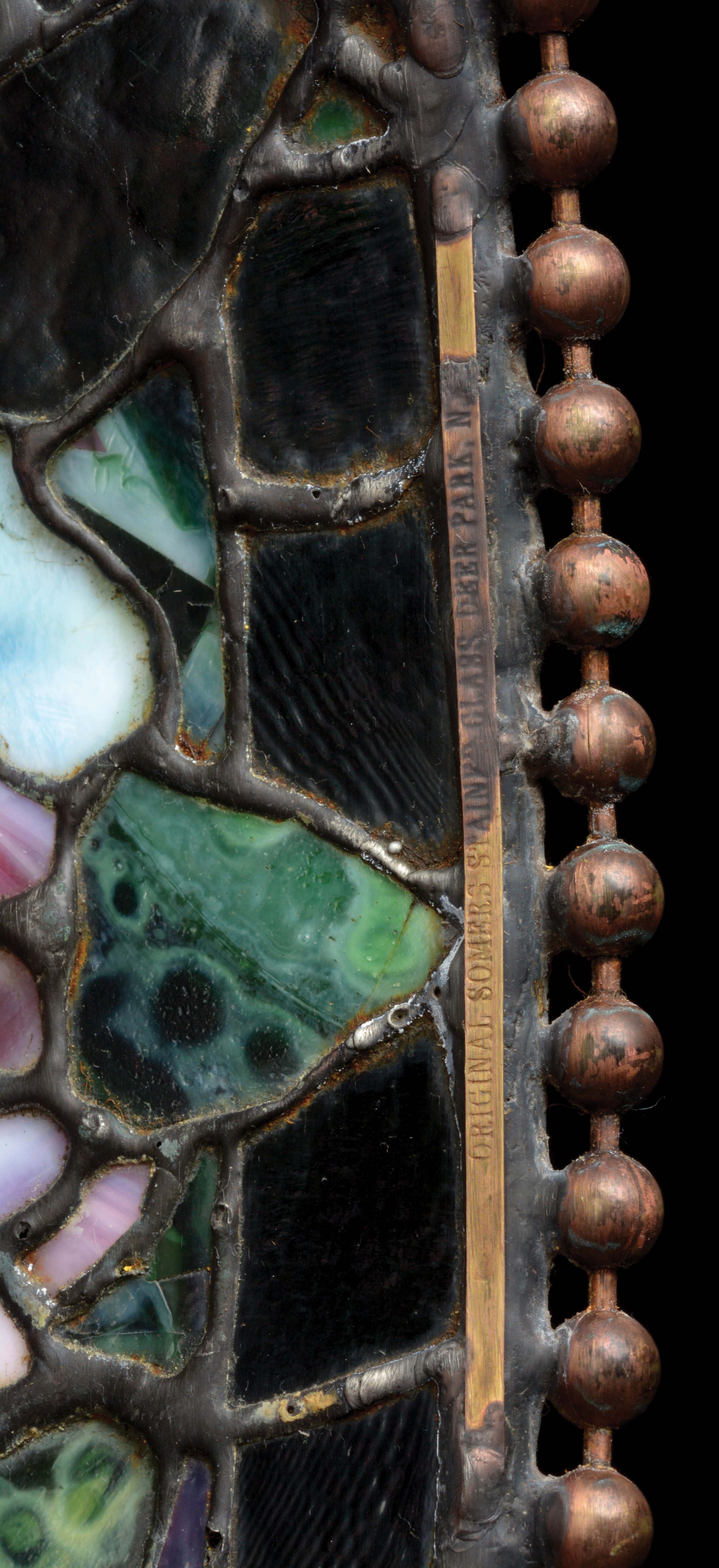 Lot Detail CONTEMPORARY LEADED LAMP BY SOMERS STAINED GLASS.