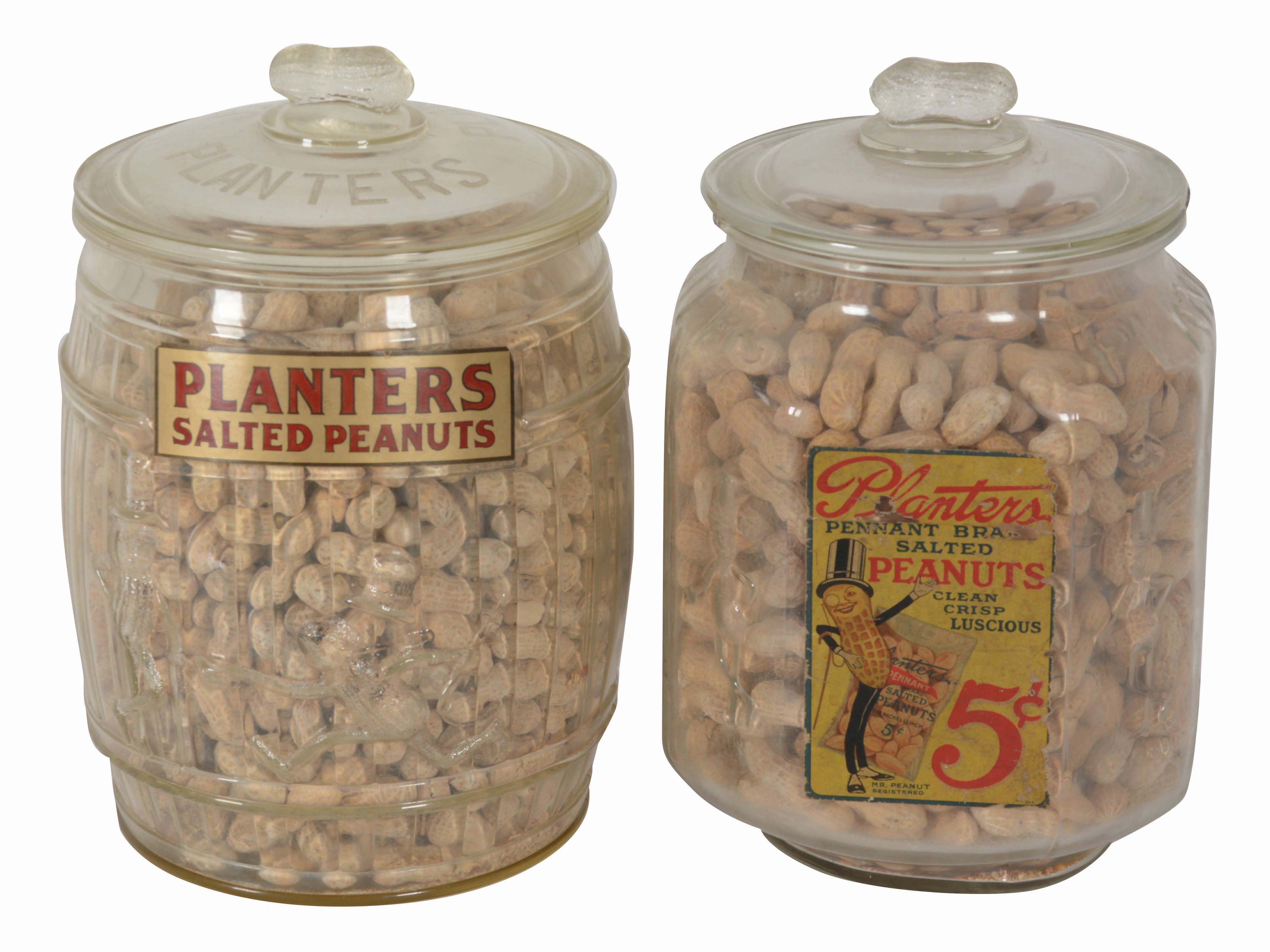 Lot Detail LOT OF 2 PLANTERS PEANUT JARS.