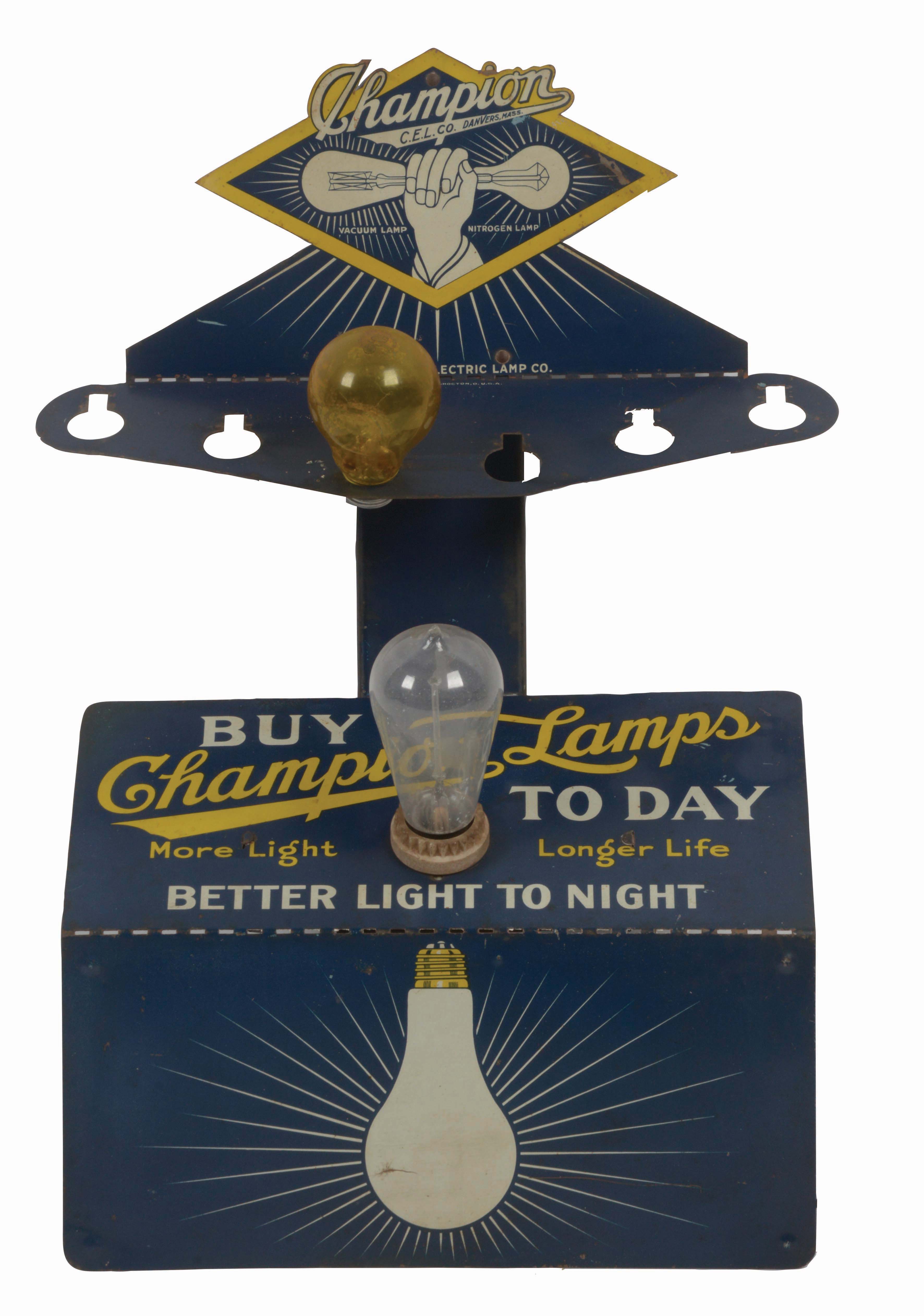 Lot Detail CHAMPION LIGHT BULB STORE DISPLAY.