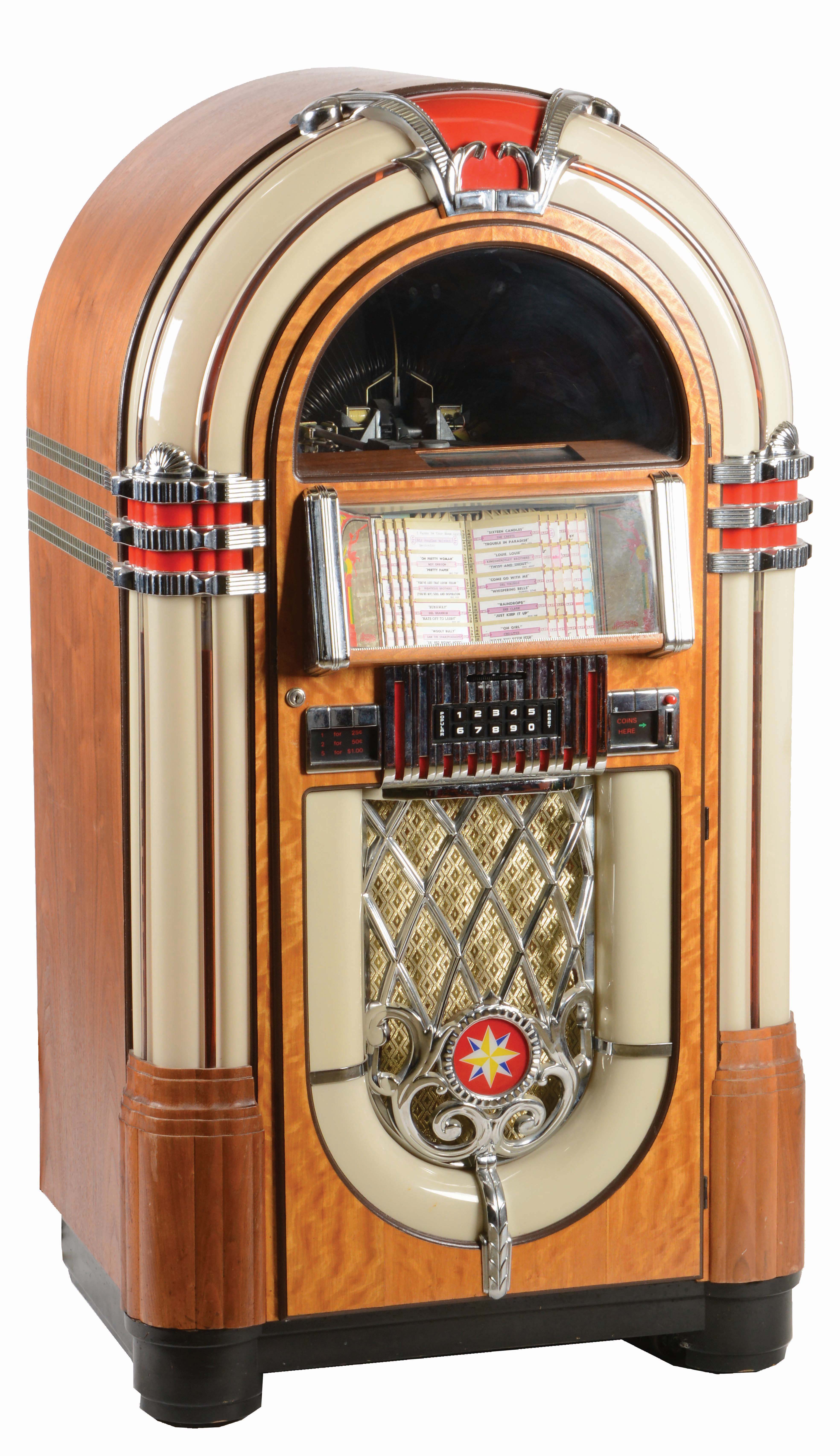 Lot Detail THE ANTIQUE APPARATUS MULTICOIN JUKE BOX.