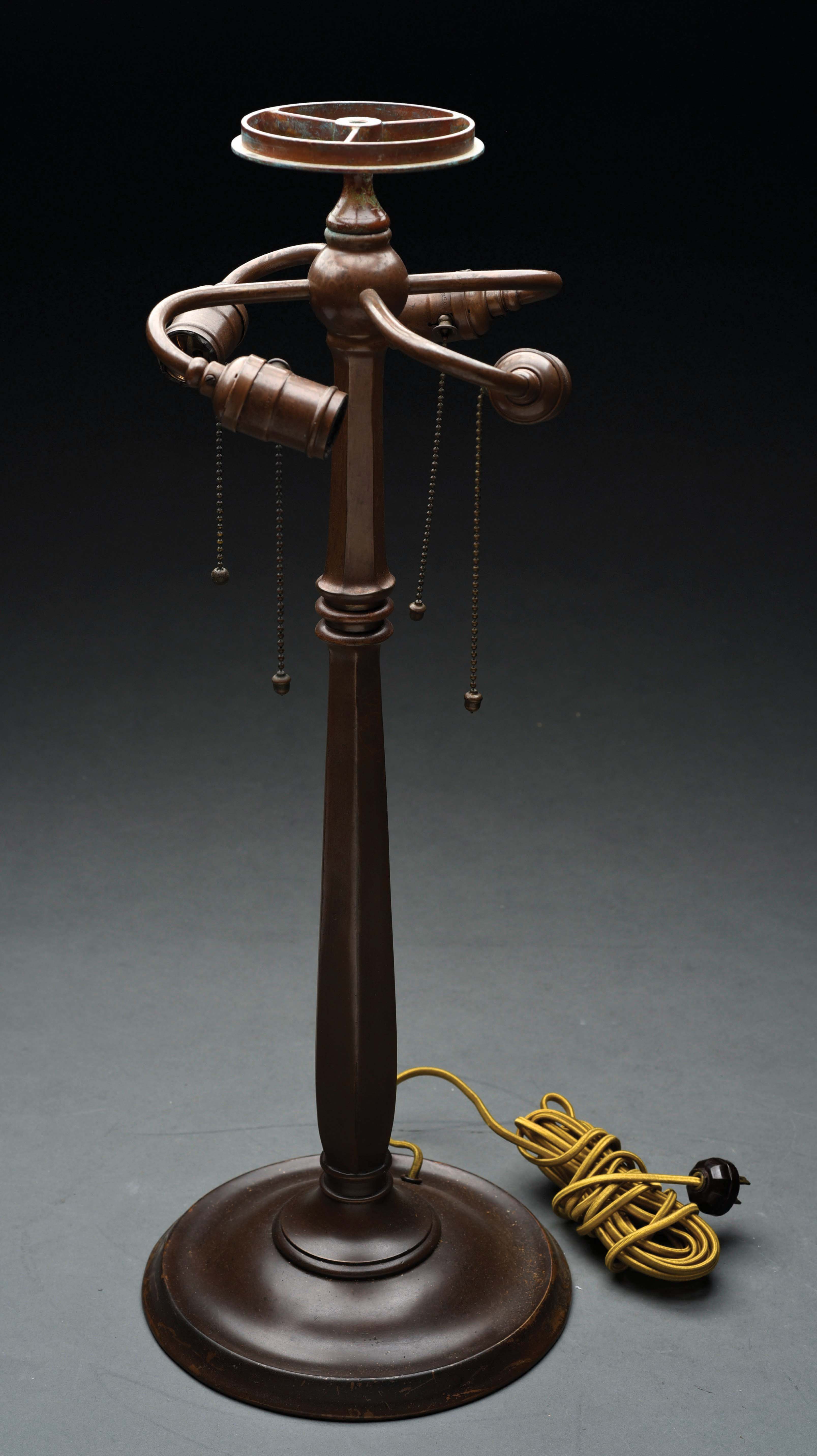 Lot Detail TIFFANY STUDIOS 532 BRONZE LAMP BASE.