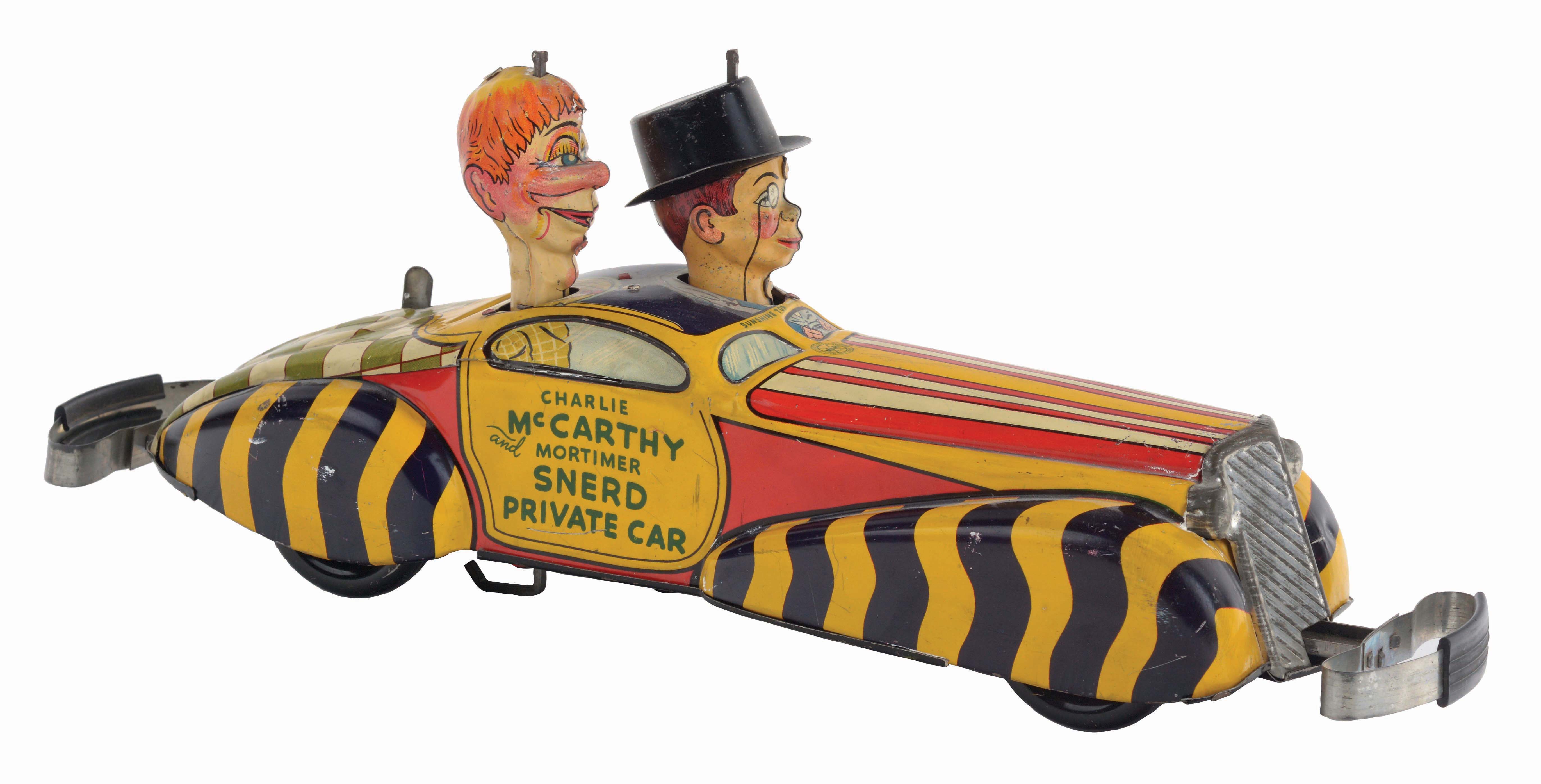 Lot Detail MARX TINLITHO CHARLIE MCCARTHY & MORTIMER SNERD PRIVATE CAR.