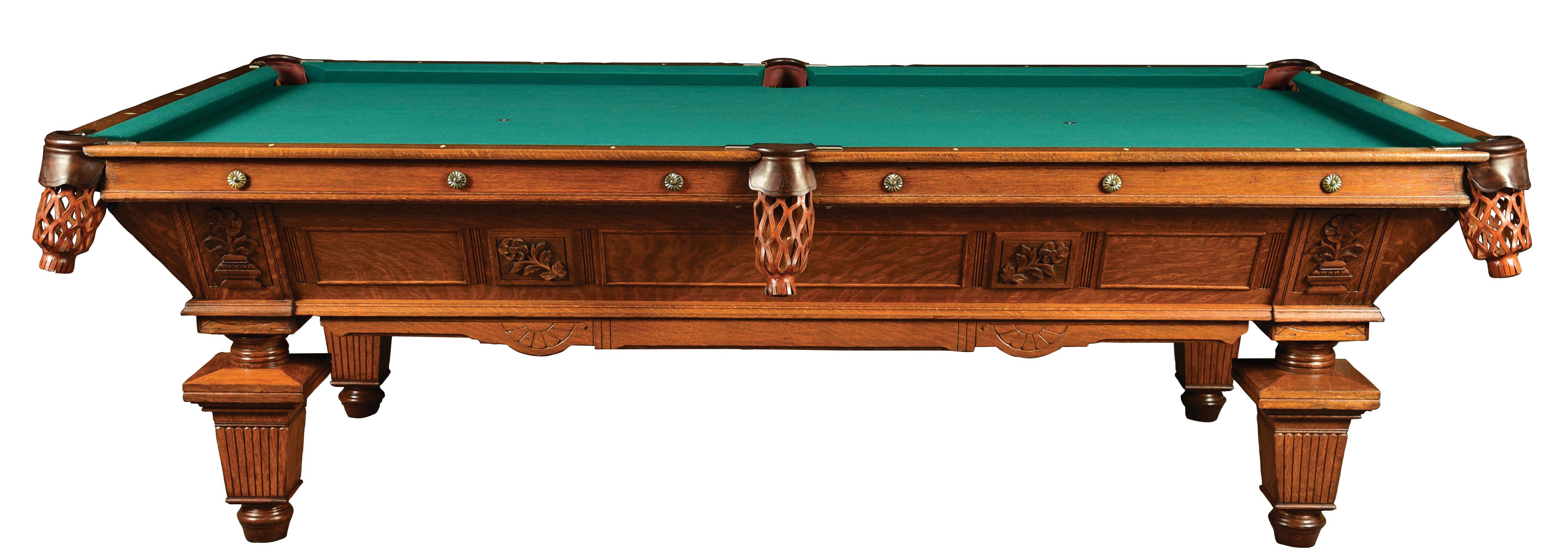 Lot Detail BEAUTIFUL AND RARE NATIONAL BILLIARD MFG. CO. 9' BILLIARD