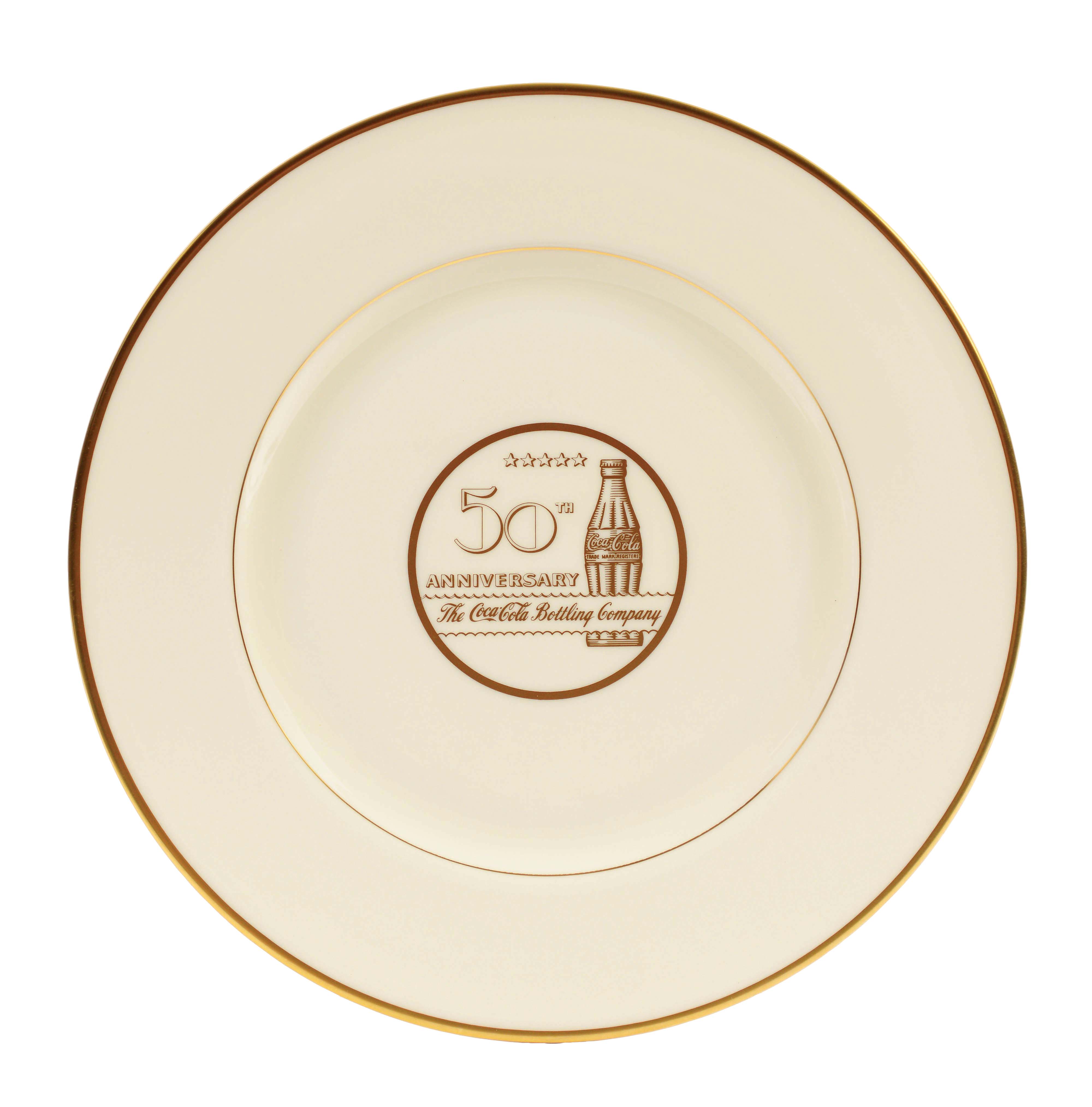 Lot Detail COCA COLA 50TH ANNIVERSARY PLATE.