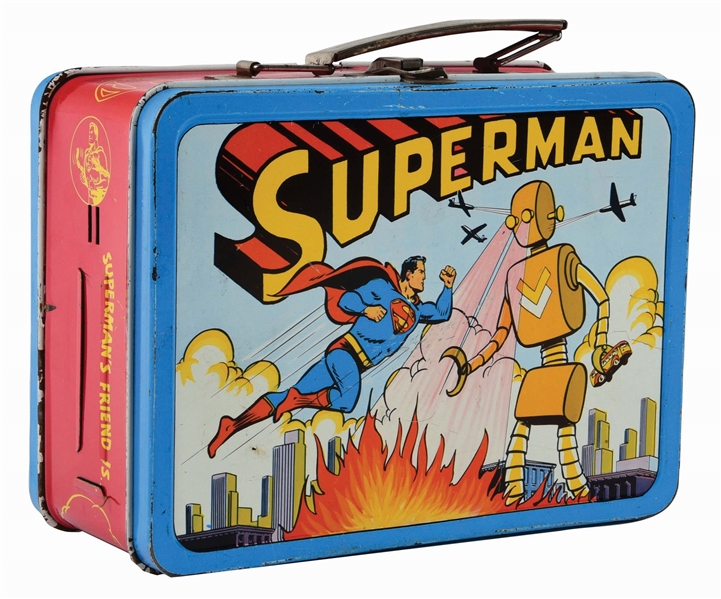 Lot Detail 1954 SUPERMAN TINLITHO LUNCHBOX.