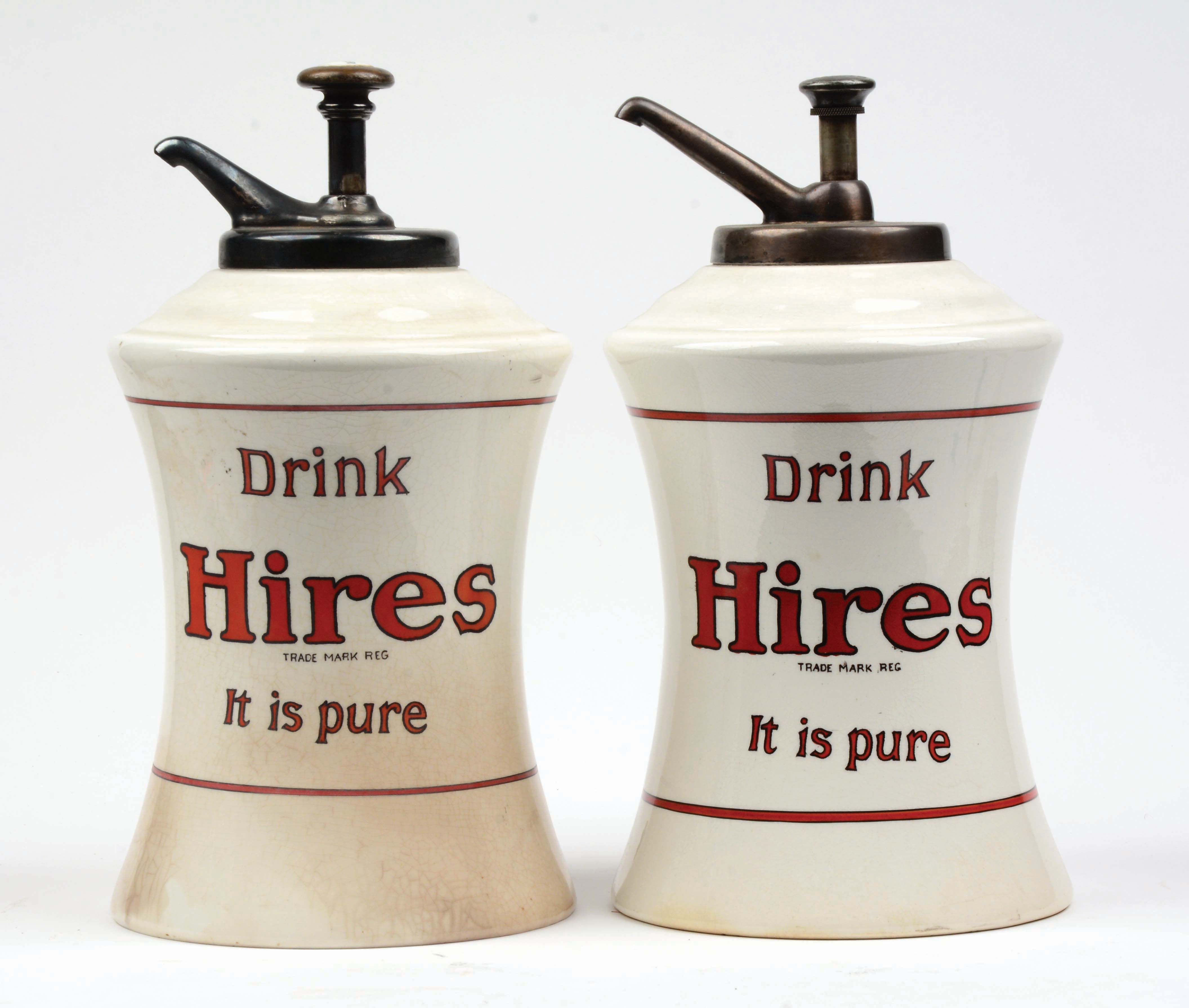 Lot Detail LOT OF 2 HIRES SYRUP DISPENSERS.