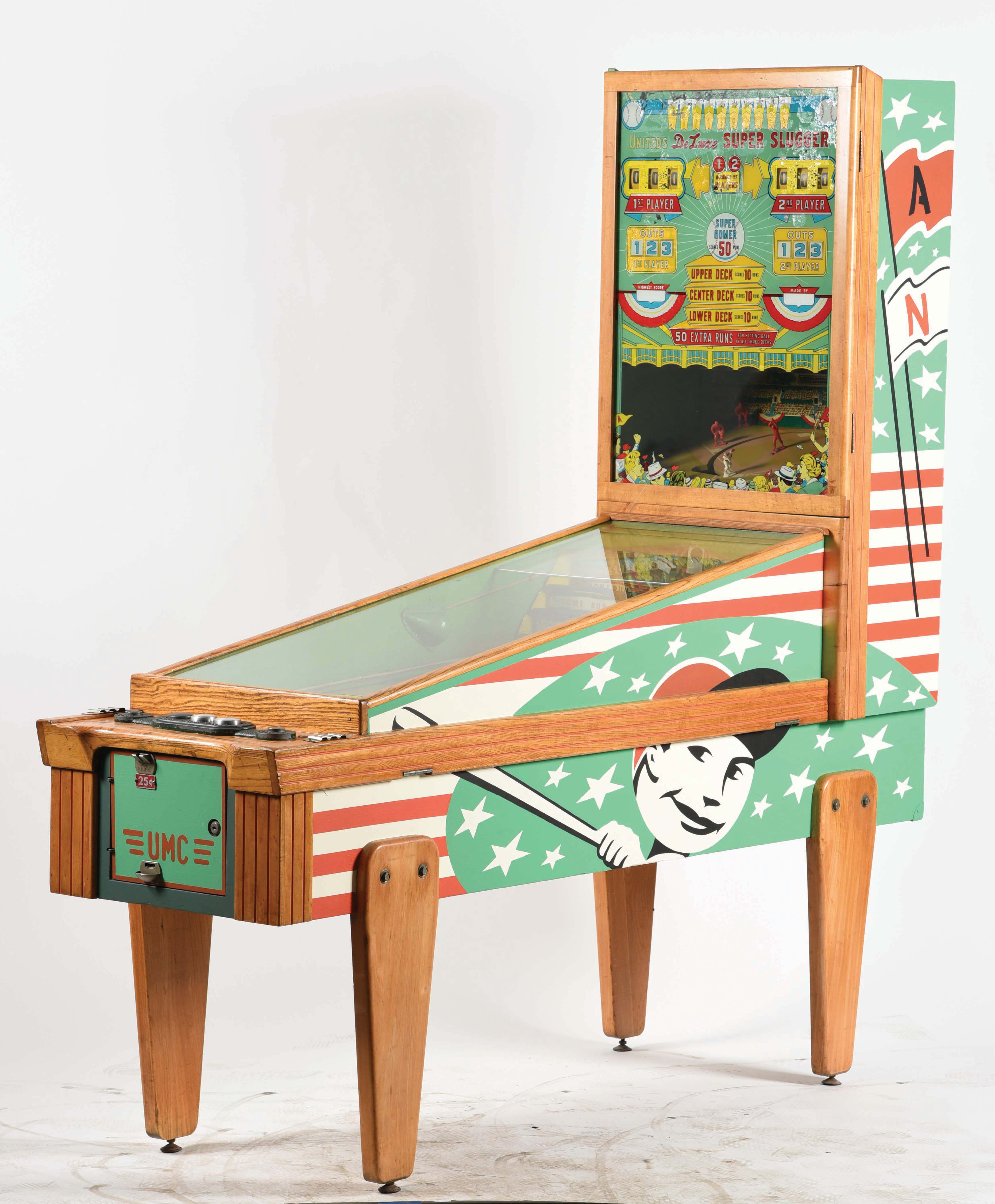 Lot Detail UNITED'S DELUXE SUPER SLUGGER BASEBALL GAME.