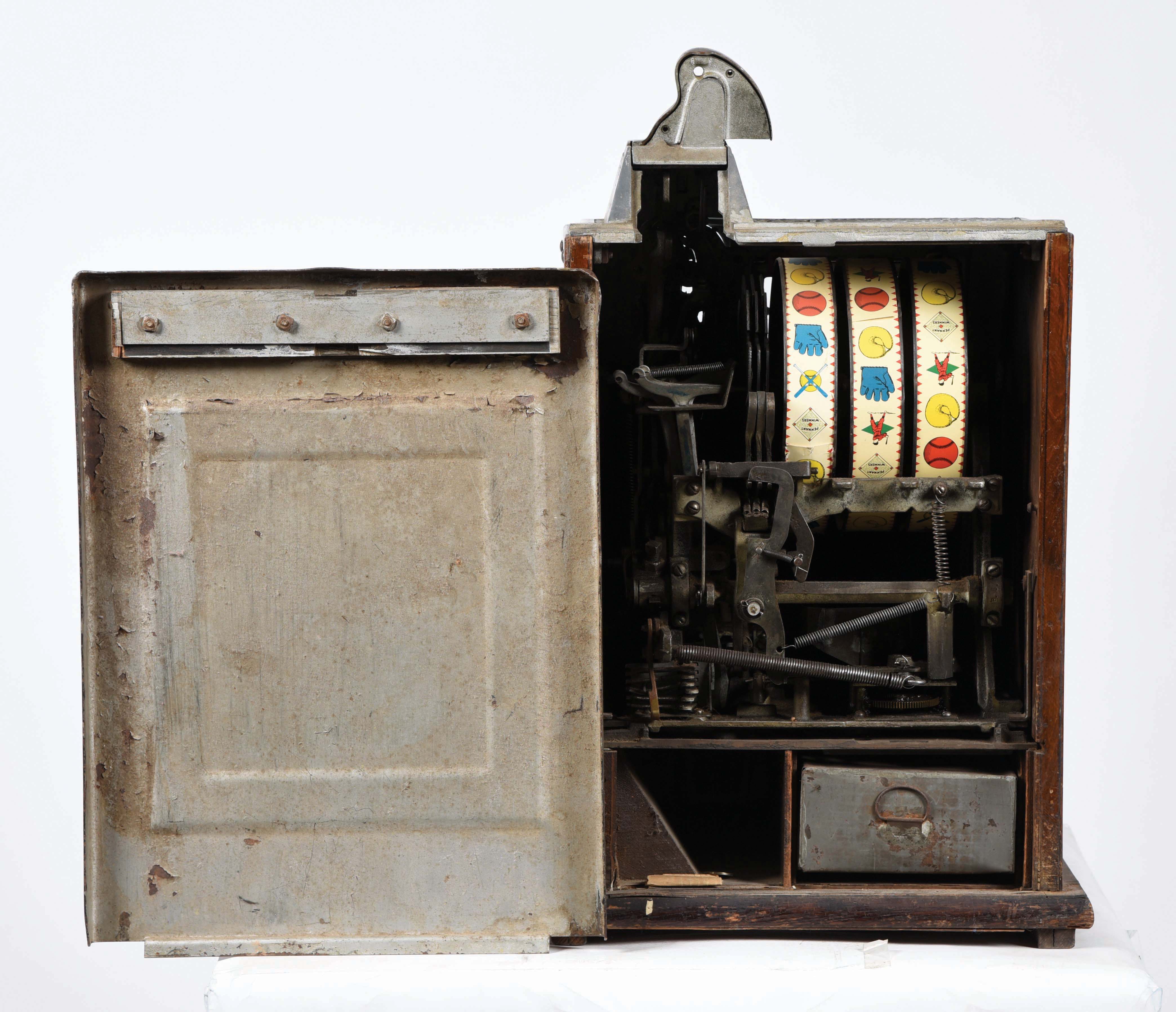 Lot Detail 5¢ SUPERIOR CONFECTIONS CO. MILLS REVAMP FOK BASEBALL SLOT