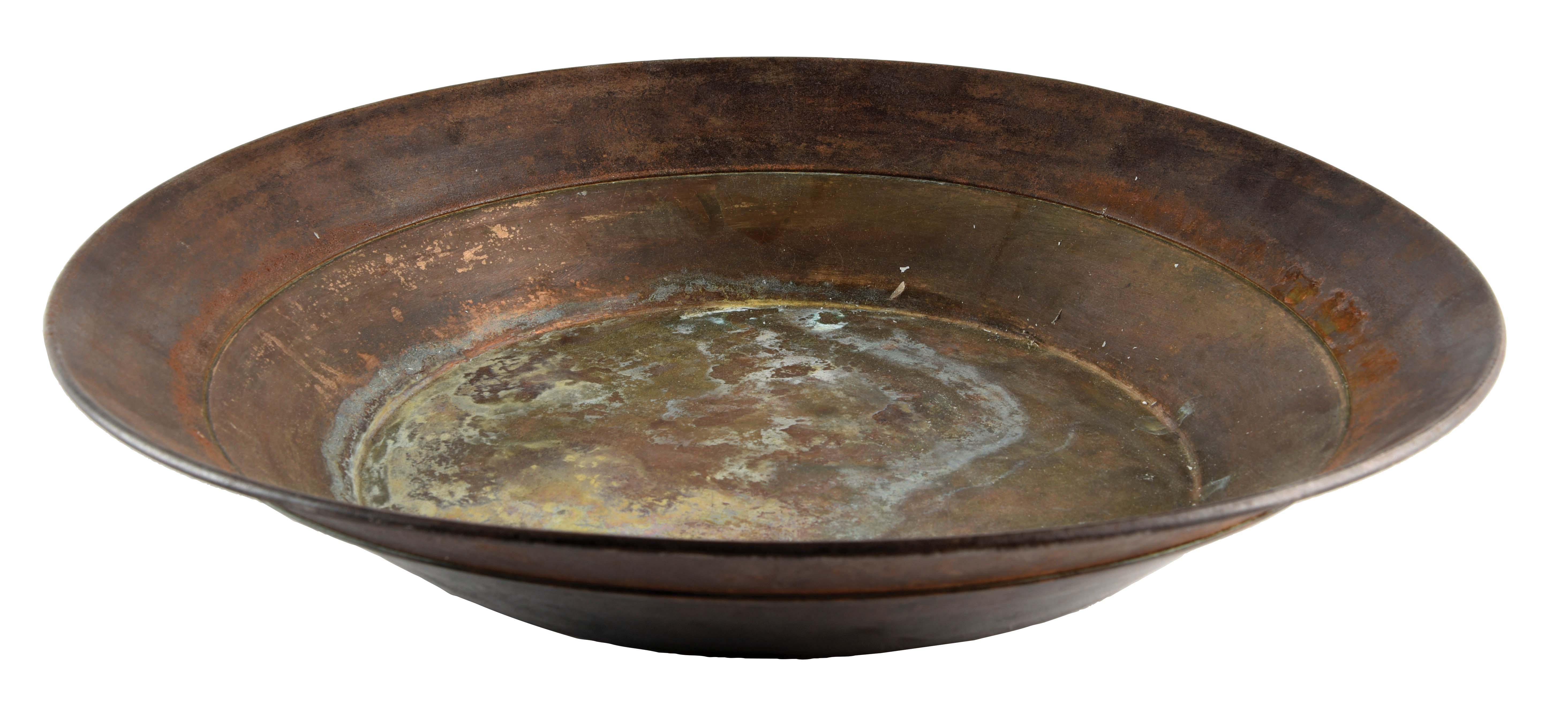Lot Detail ANTIQUE COPPER AND TIN GOLD MINING PAN.