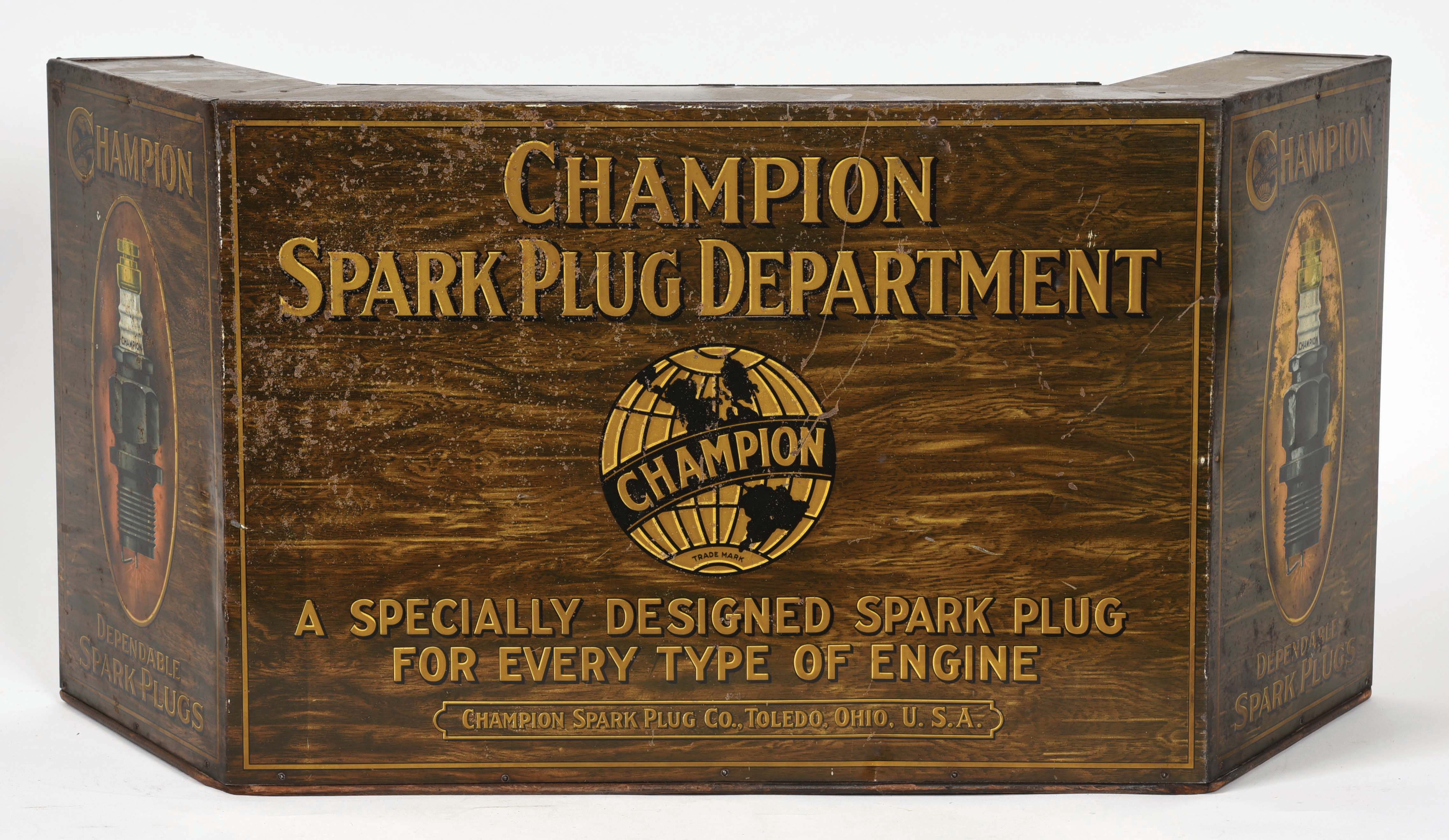 Lot Detail CHAMPION SPARK PLUGS COUNTERTOP STORE DISPLAY PARTS