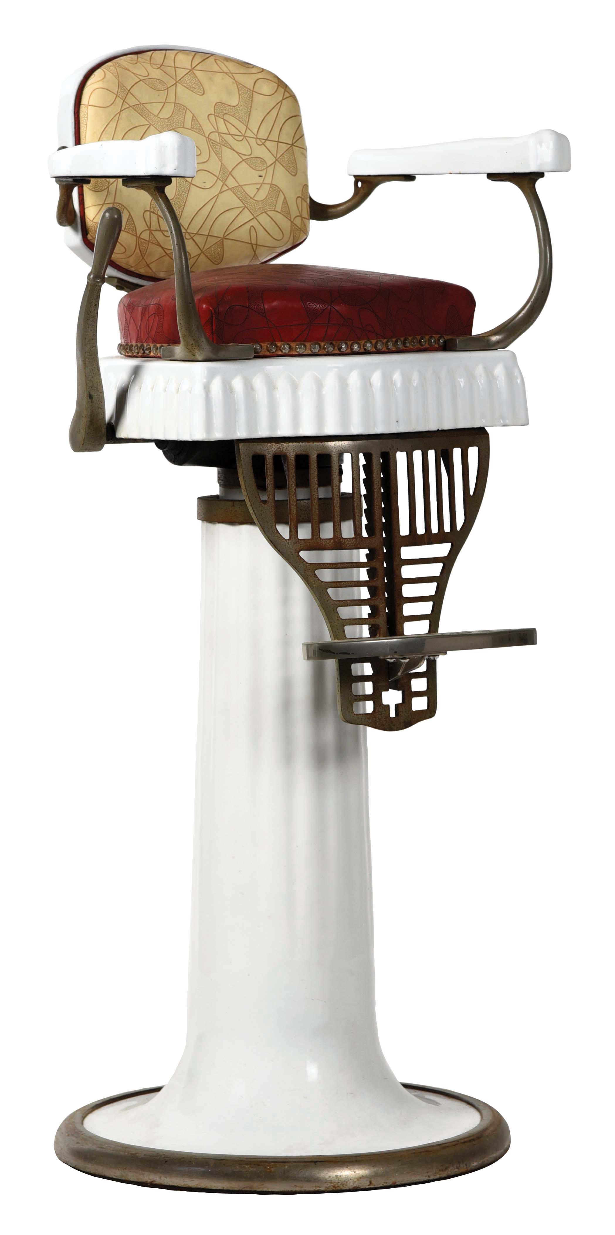 Lot Detail CHILD'S BARBER CHAIR.