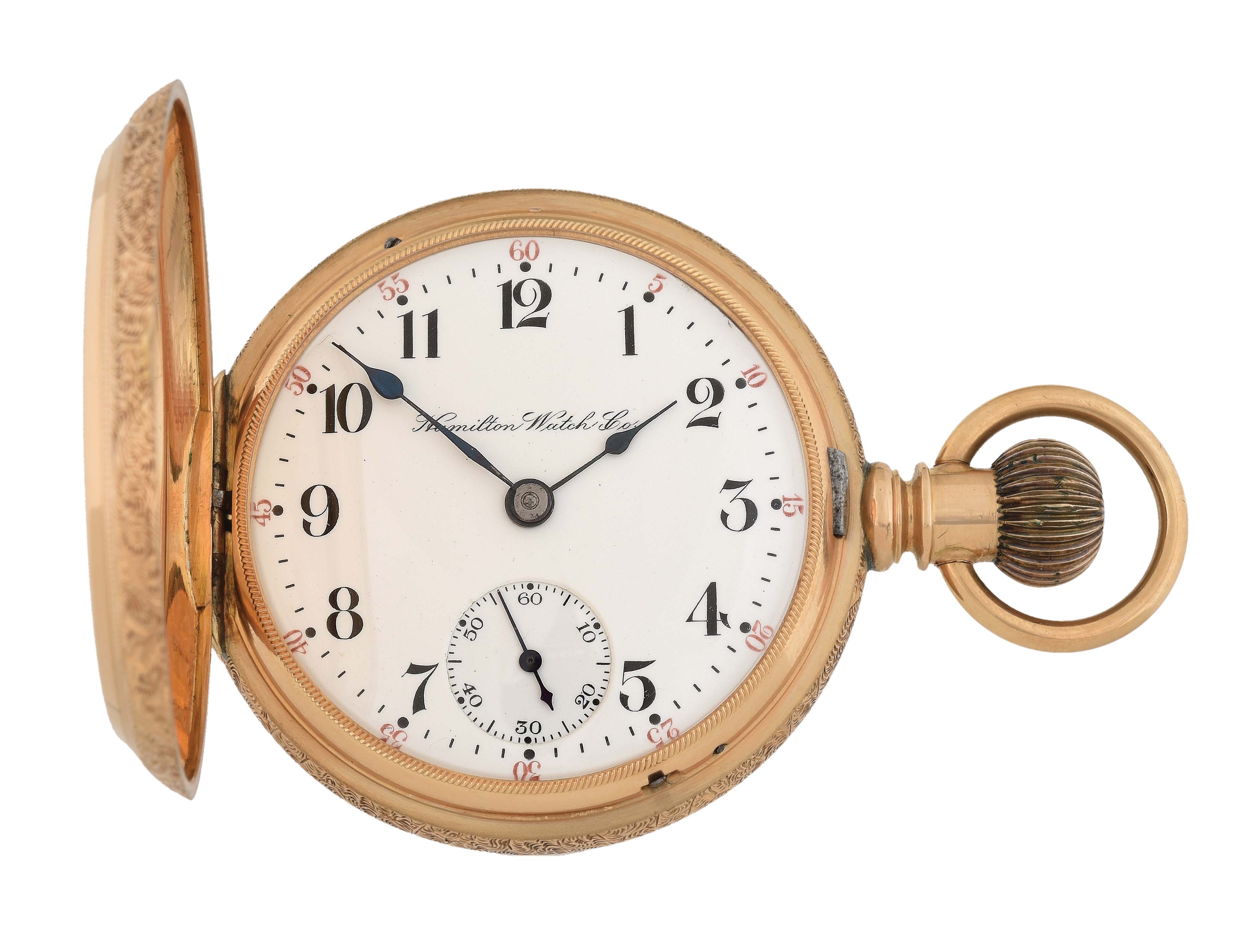 Lot Detail 14K GOLD HAMILTON 941 RAILROAD H/C POCKET WATCH, CIRCA 1904.