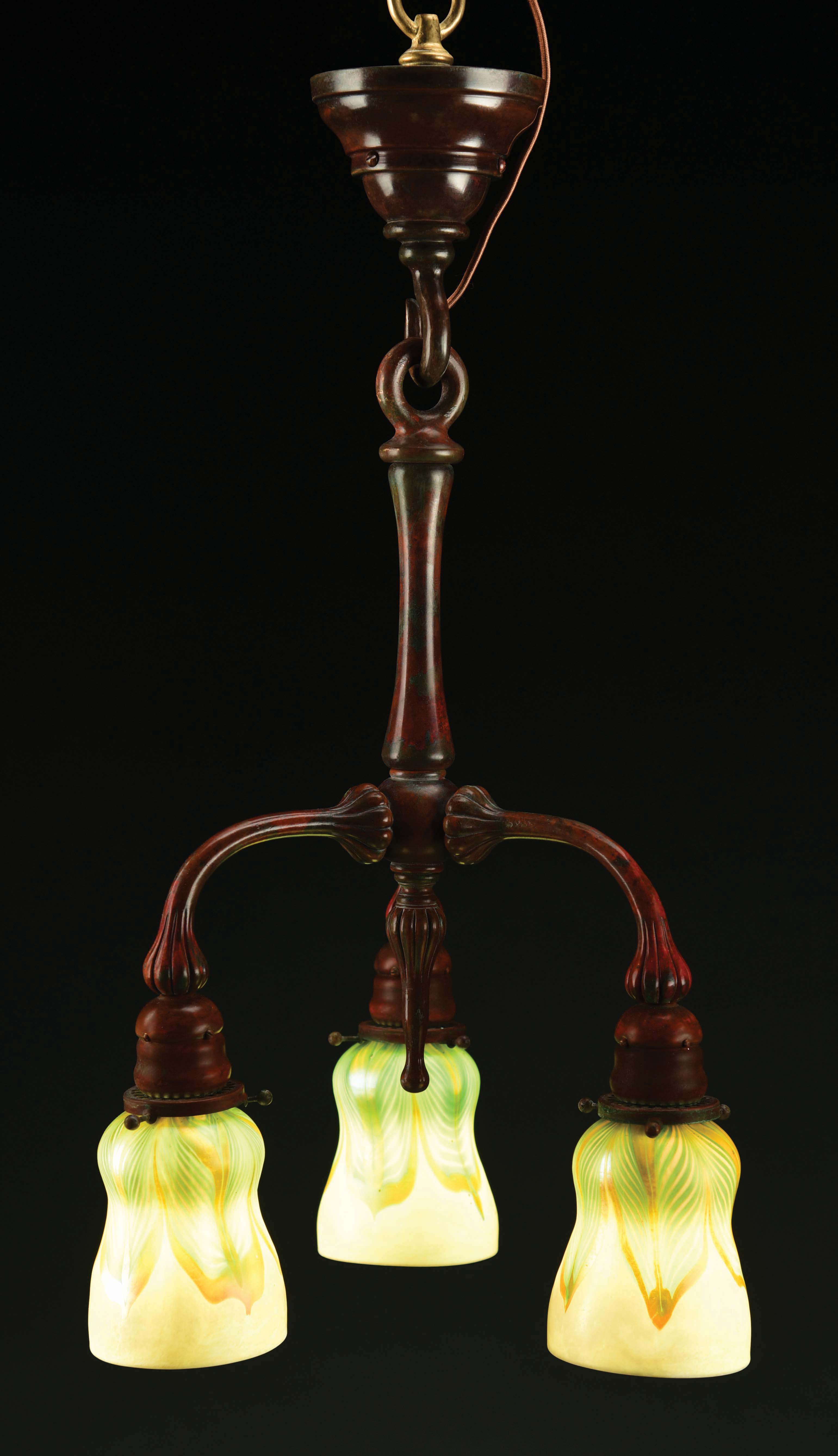 Lot Detail TIFFANY STUDIOS CHANDELIER.