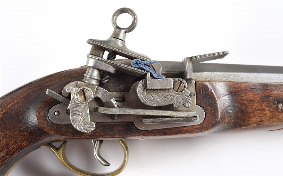 Lot Detail (A) LOT OF 3 TWO FLINTLOCK AND ONE PERCUSSION PISTOLS.