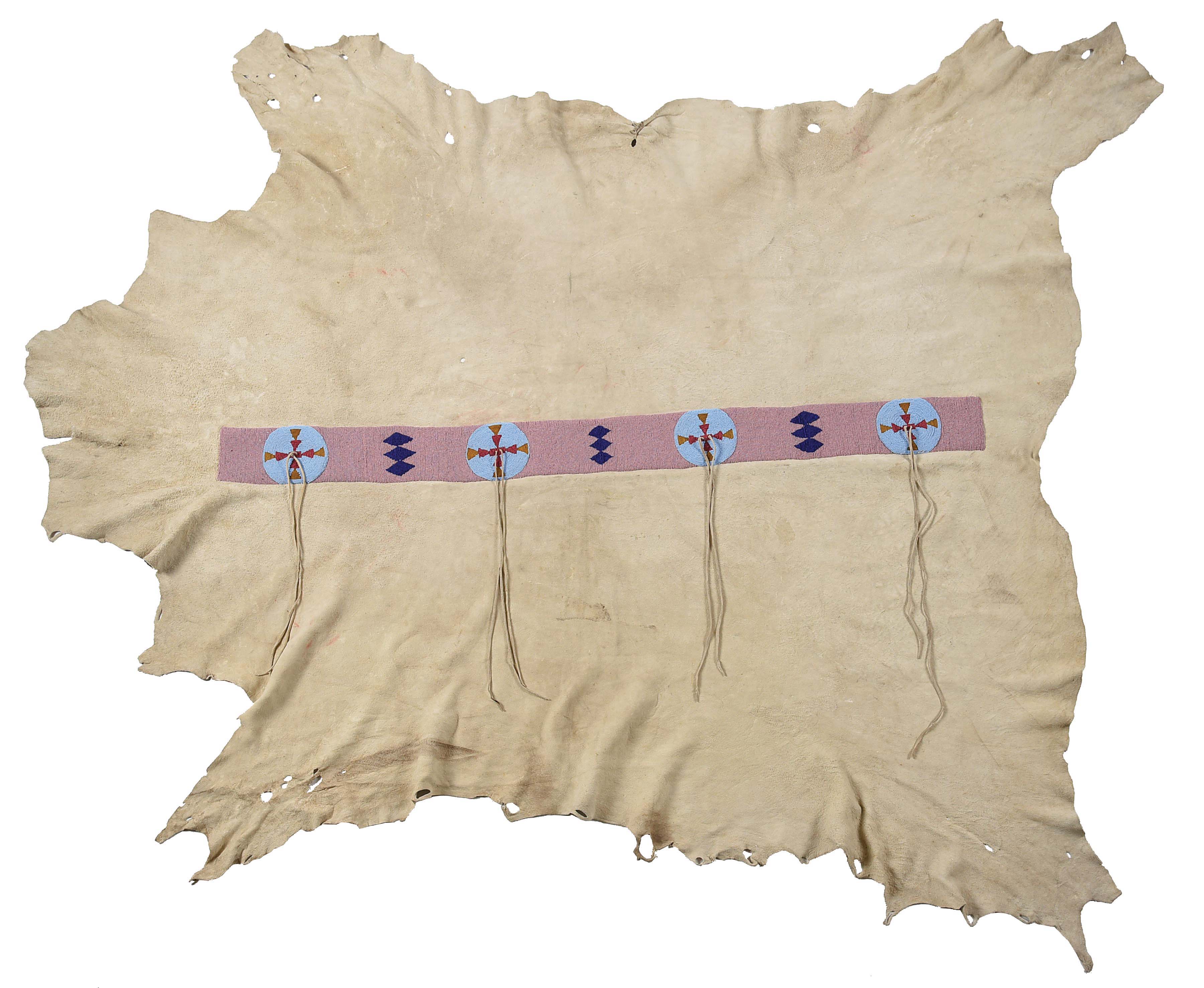 Lot Detail NATIVE AMERICAN ELK SKIN WEARING BLANKET.