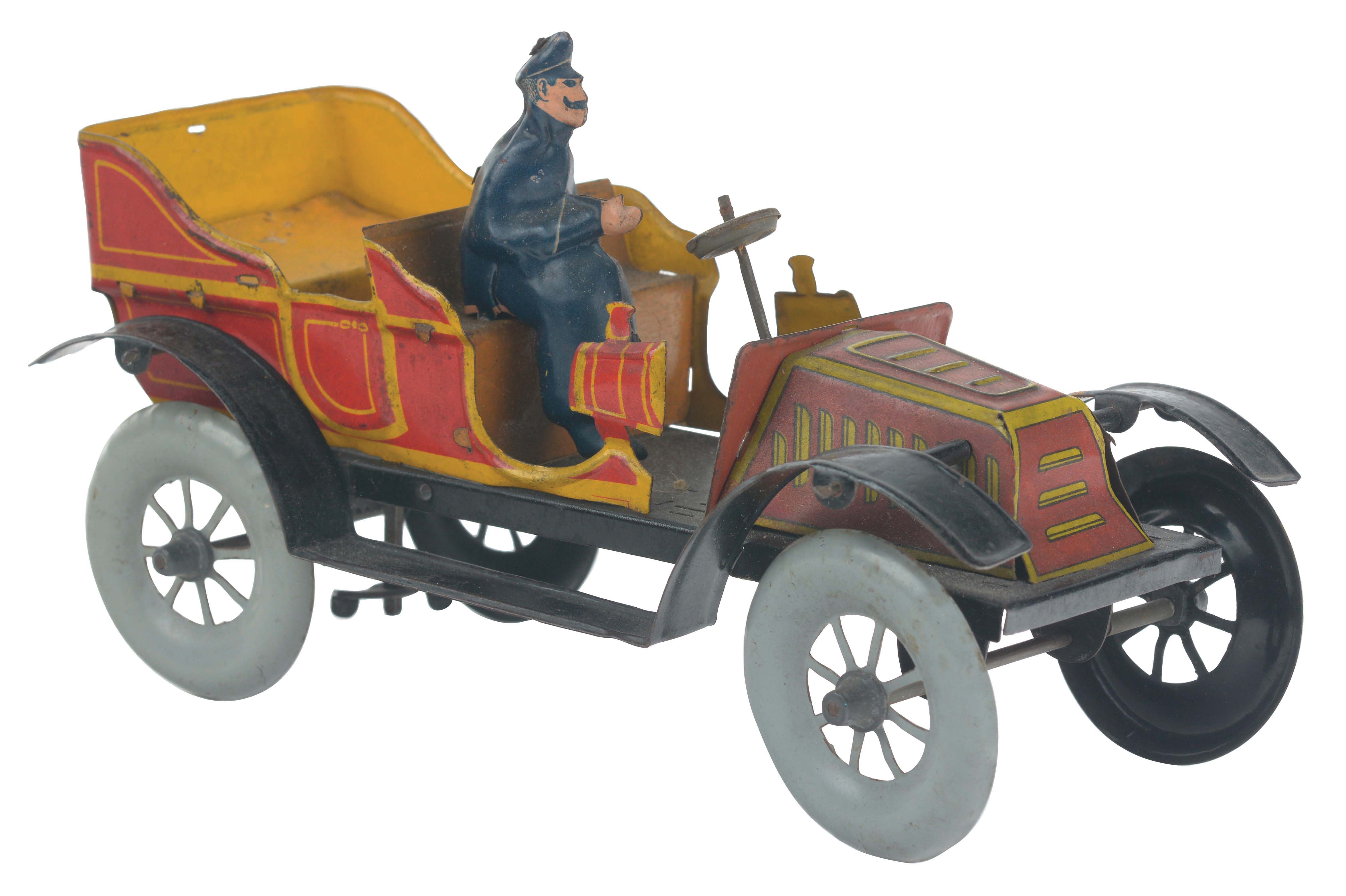 Lot Detail GERMAN TIN LITHO WINDUP TOY LIMOUSINE CAR WITH DRIVER.