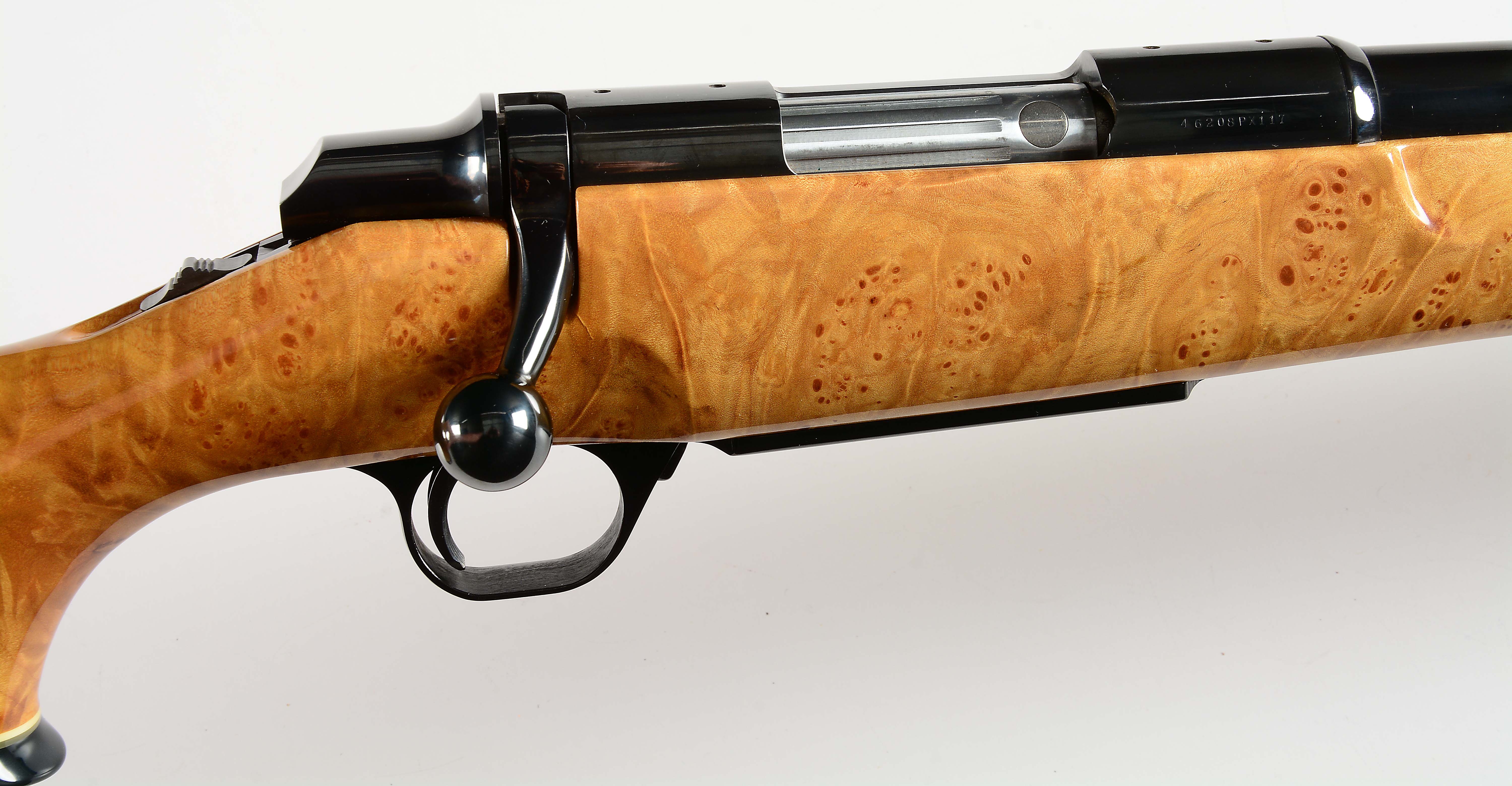 Lot Detail (M) BURL MAPLE STOCKED BROWNING BBR BOLT ACTION RIFLE.