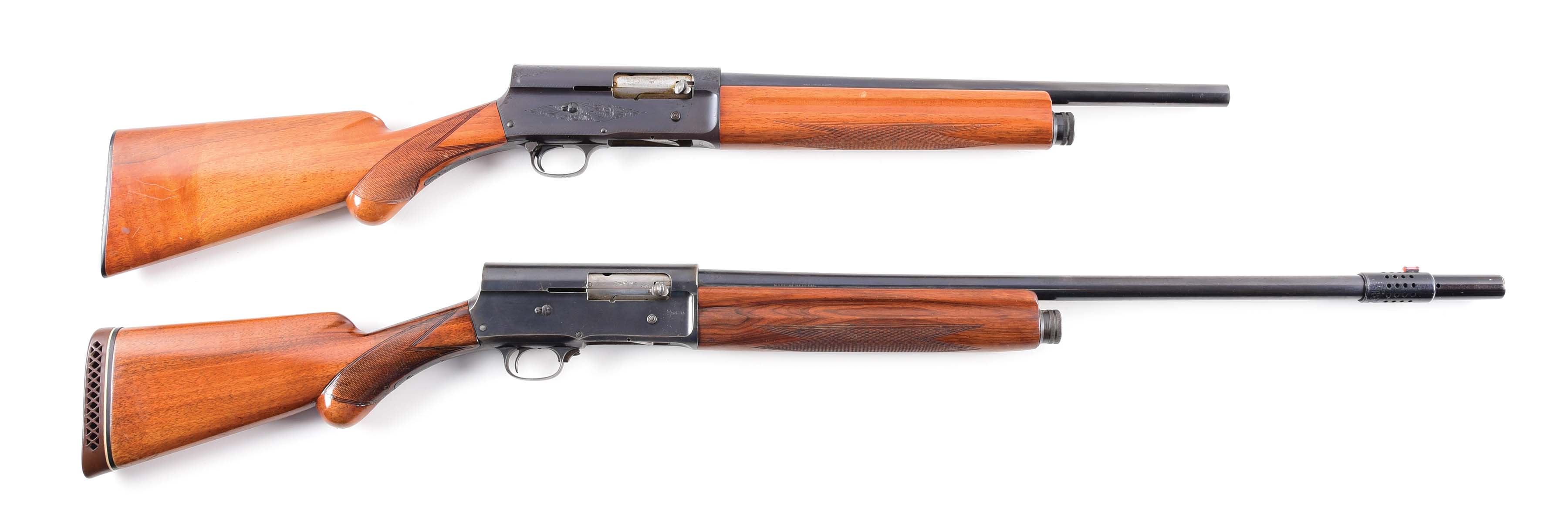 (C) LOT OF 2 BROWNING A5 SEMIAUTOMATIC SHOTGUNS. auctions & price