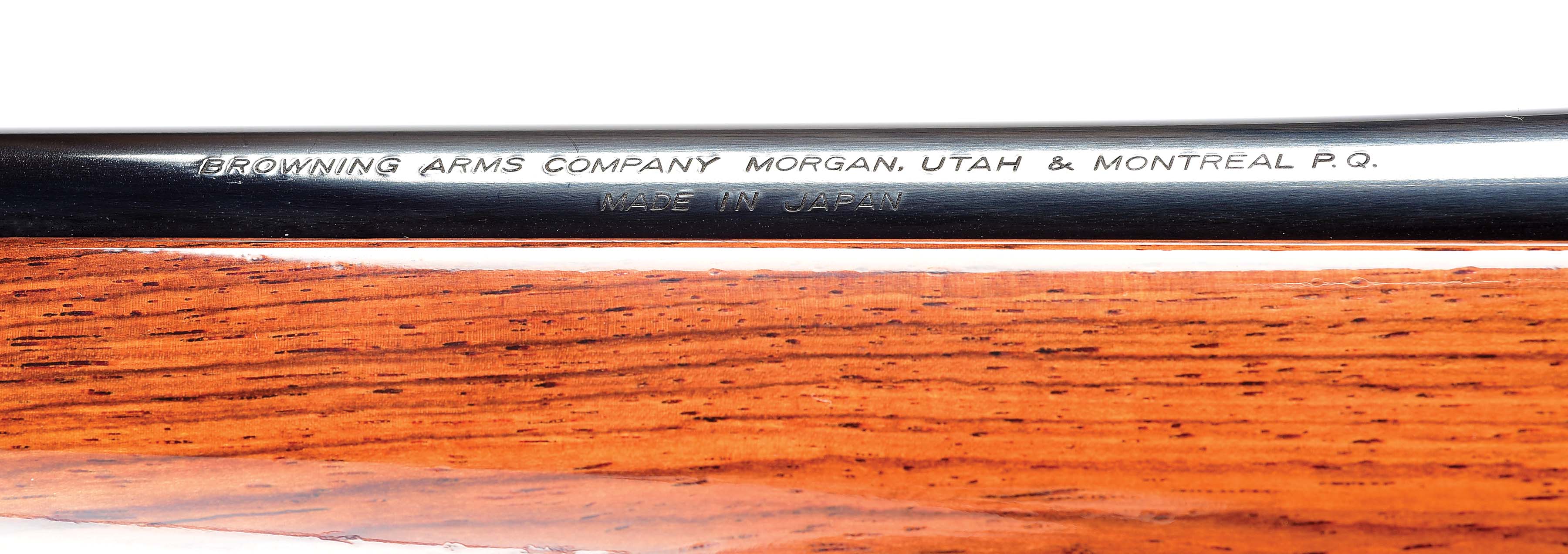 Lot Detail (M) BROWNING BBR BOLT ACTION RIFLE WITH ROSEWOOD HONDRUAN