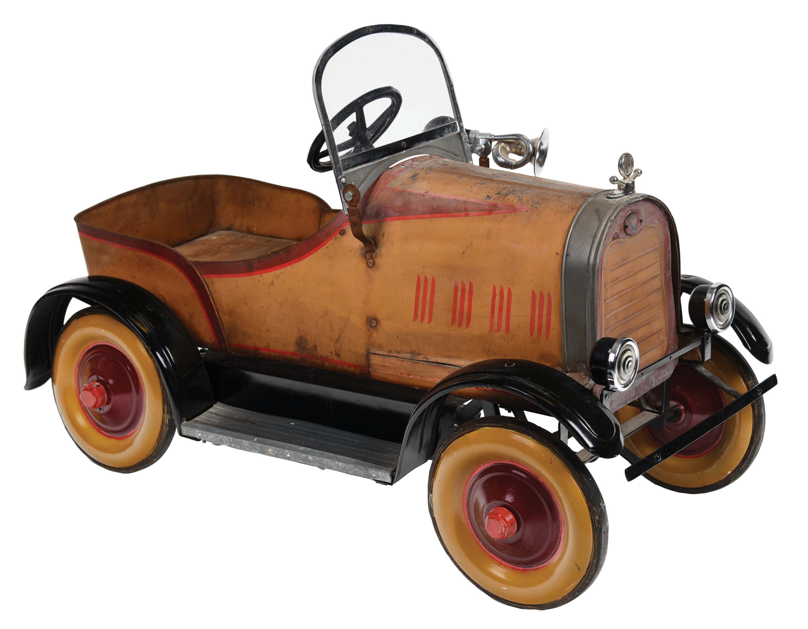 Lot Detail EARLY PRESSED STEEL PONTIAC PEDAL CAR.