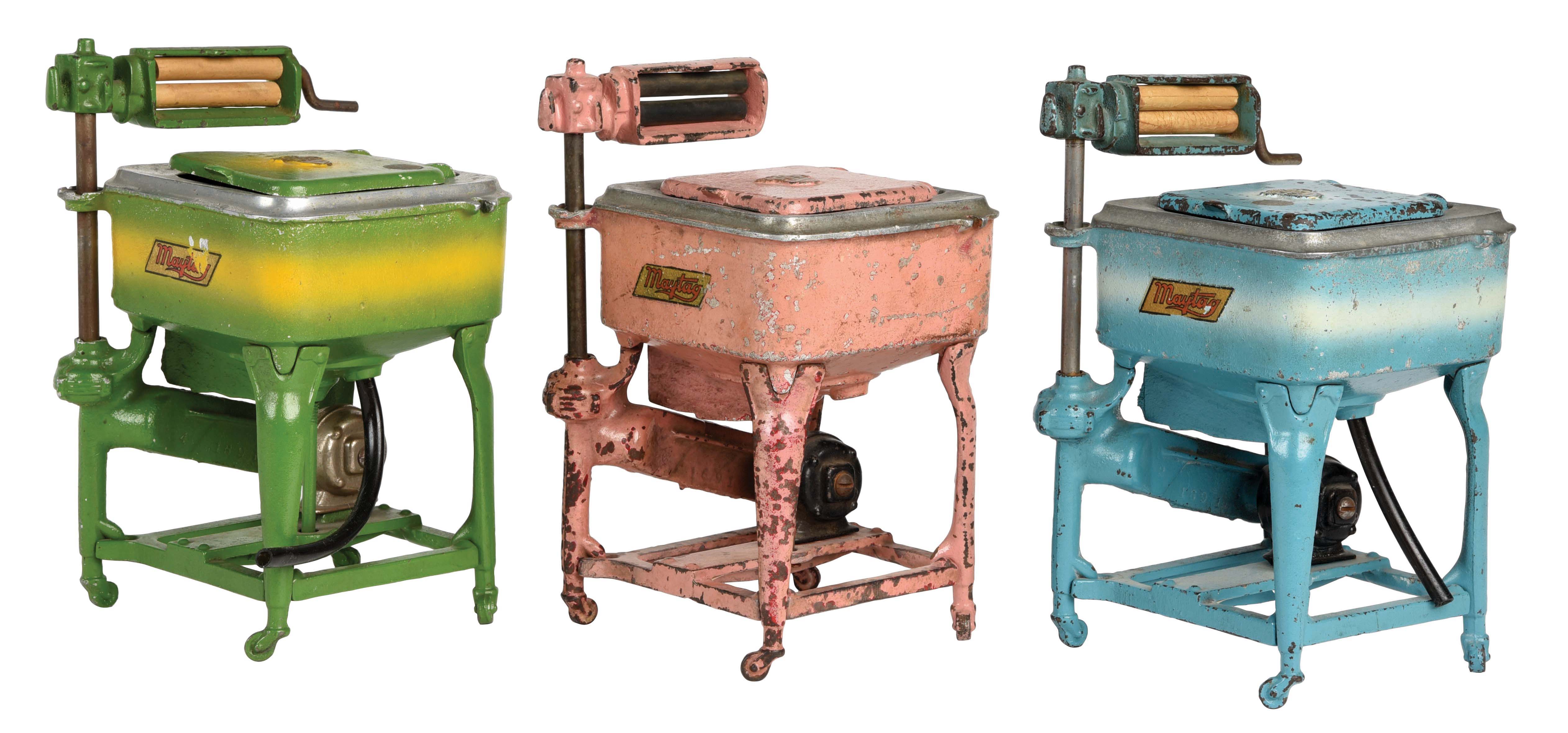 Lot Detail LOT OF 3 3 COLOR VARIATIONS OF CASTIRON HUBLEY MAYTAG