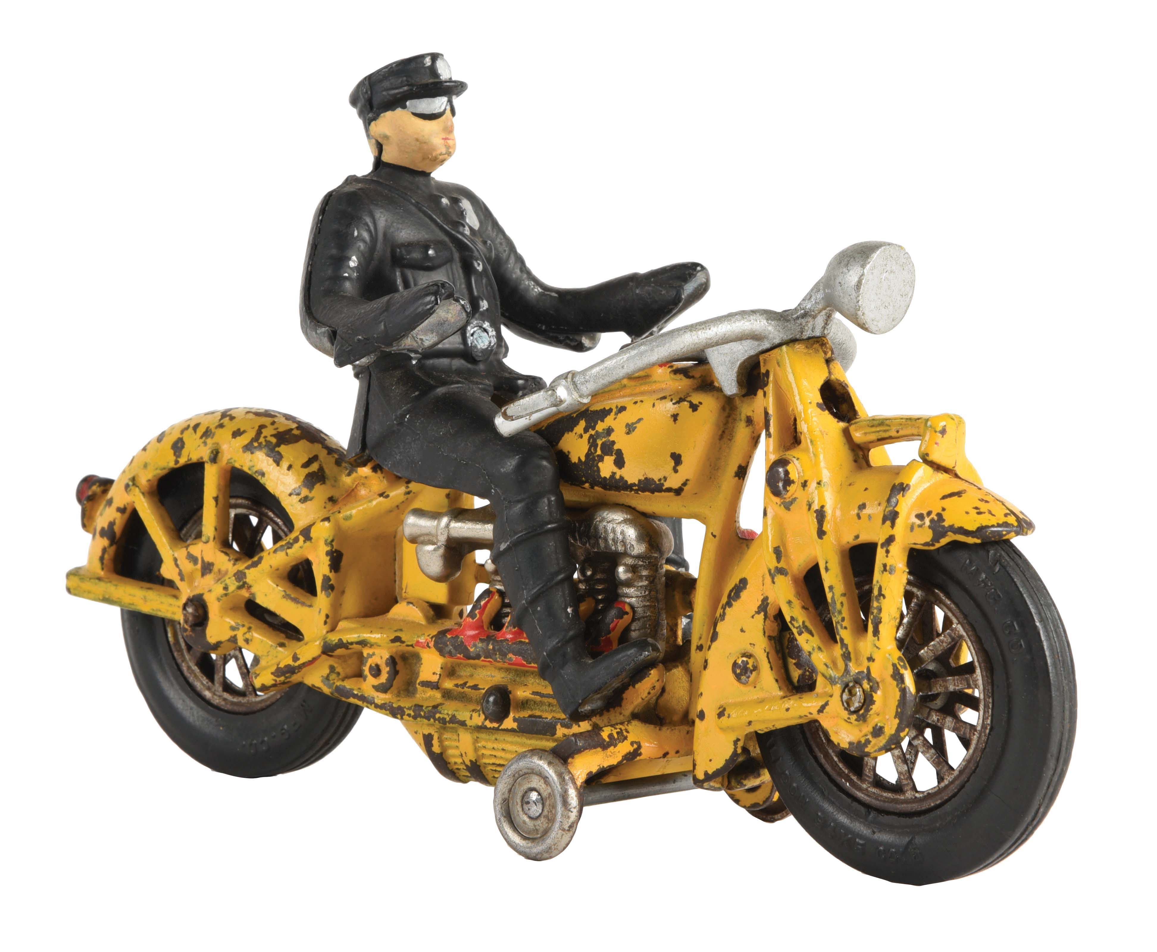Lot Detail CASTIRON HUBLEY INDIAN MOTORCYCLE TOY.